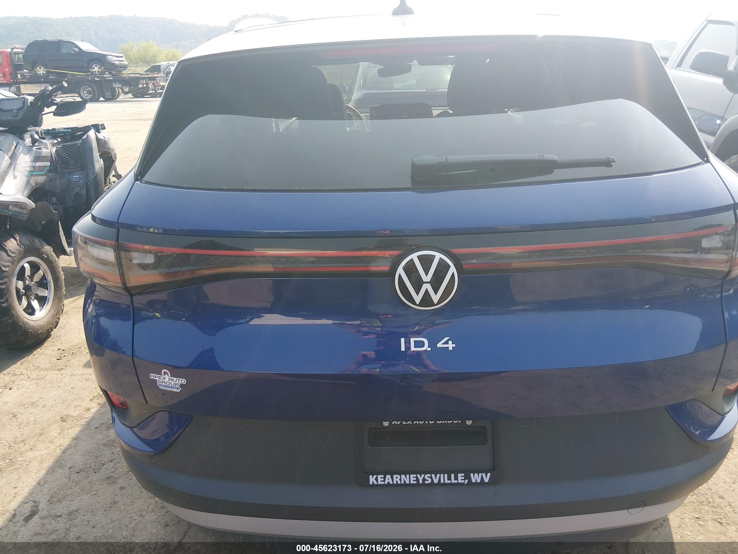 2021 Volkswagen Id.4 1st Edition Blue vin: WVGDMPE23MP012886