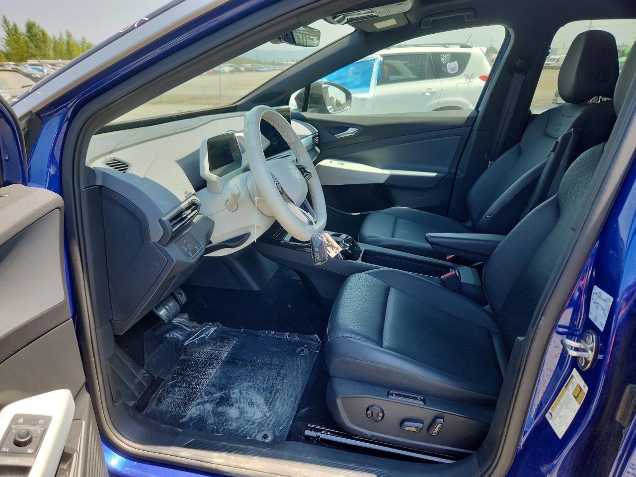 2021 Volkswagen Id.4 First Edition Blue vin: WVGDMPE26MP013076