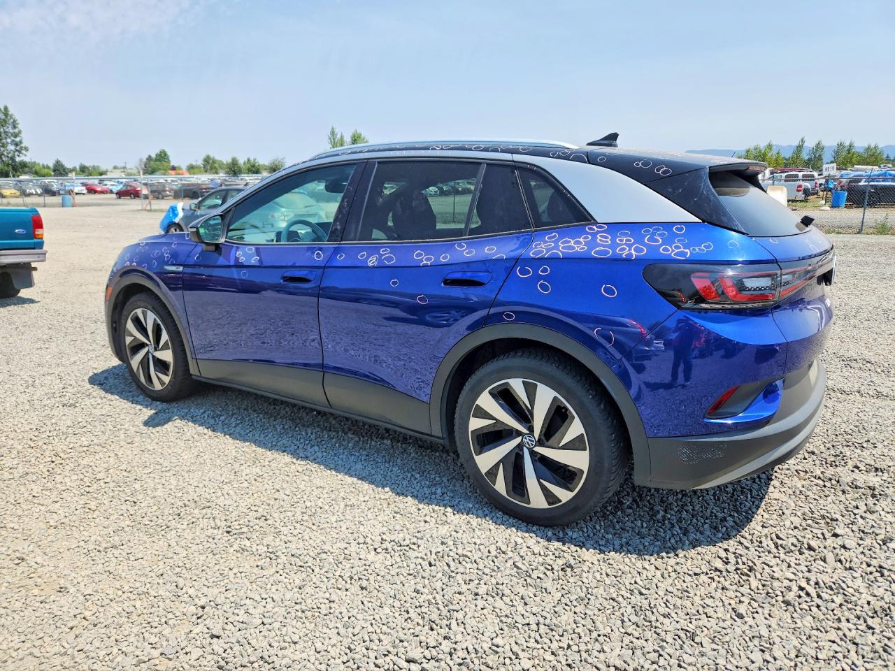 2021 Volkswagen Id.4 First Edition Blue vin: WVGDMPE26MP013076