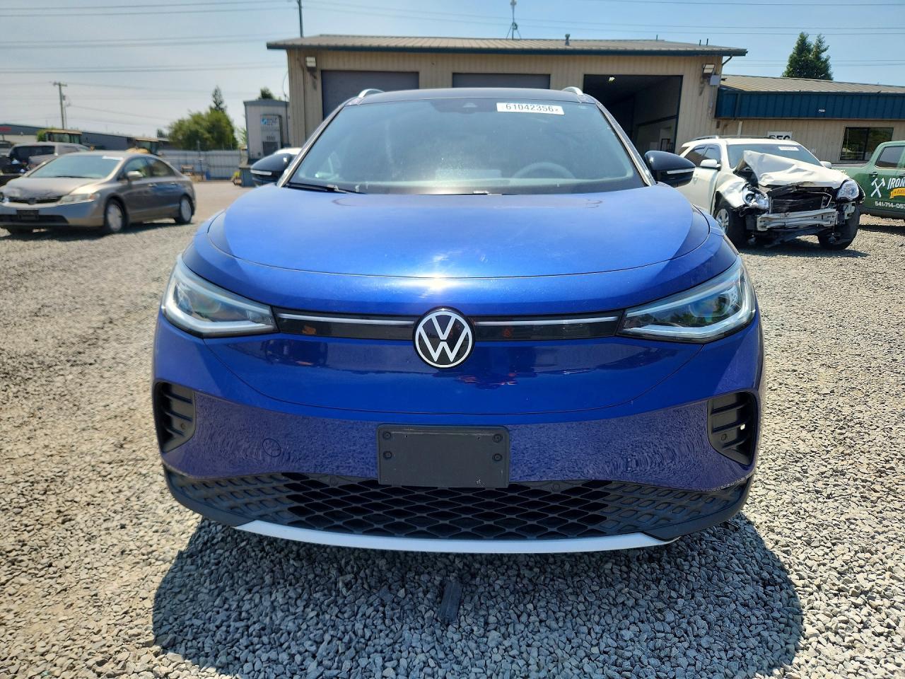 2021 Volkswagen Id.4 First Edition Blue vin: WVGDMPE26MP013076
