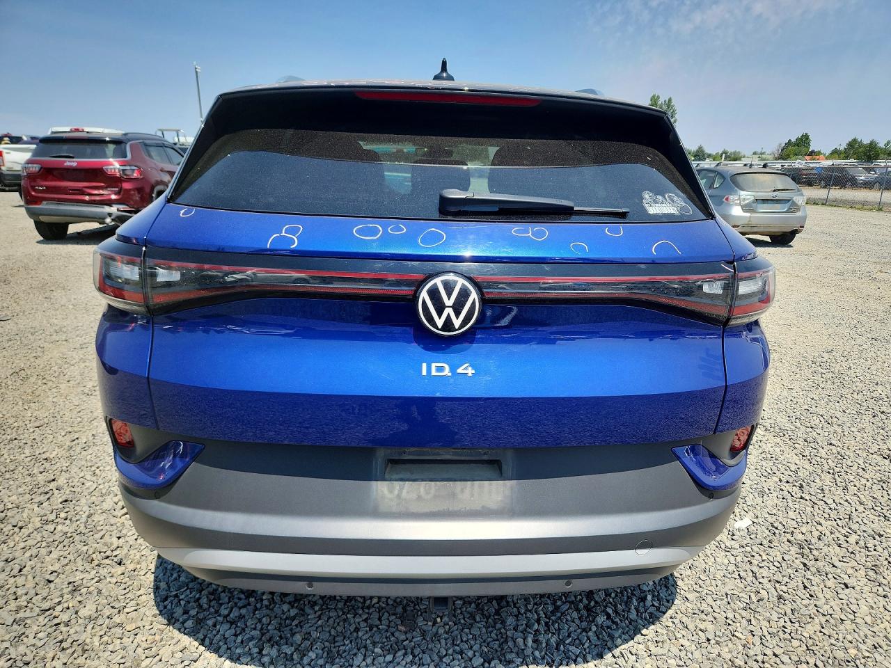2021 Volkswagen Id.4 First Edition Blue vin: WVGDMPE26MP013076