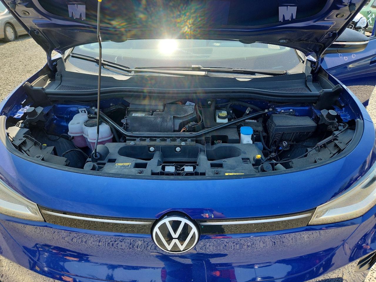2021 Volkswagen Id.4 First Edition Blue vin: WVGDMPE26MP013076