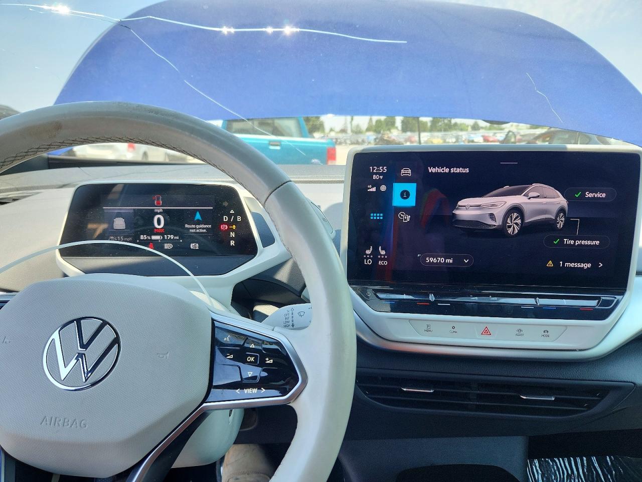 2021 Volkswagen Id.4 First Edition Blue vin: WVGDMPE26MP013076