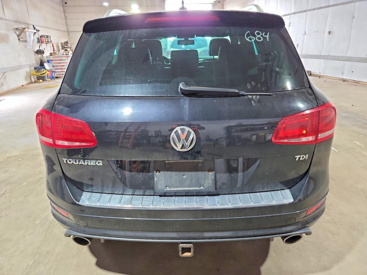2014 Volkswagen Touareg Tdi Black vin: WVGDP9BP2ED005031
