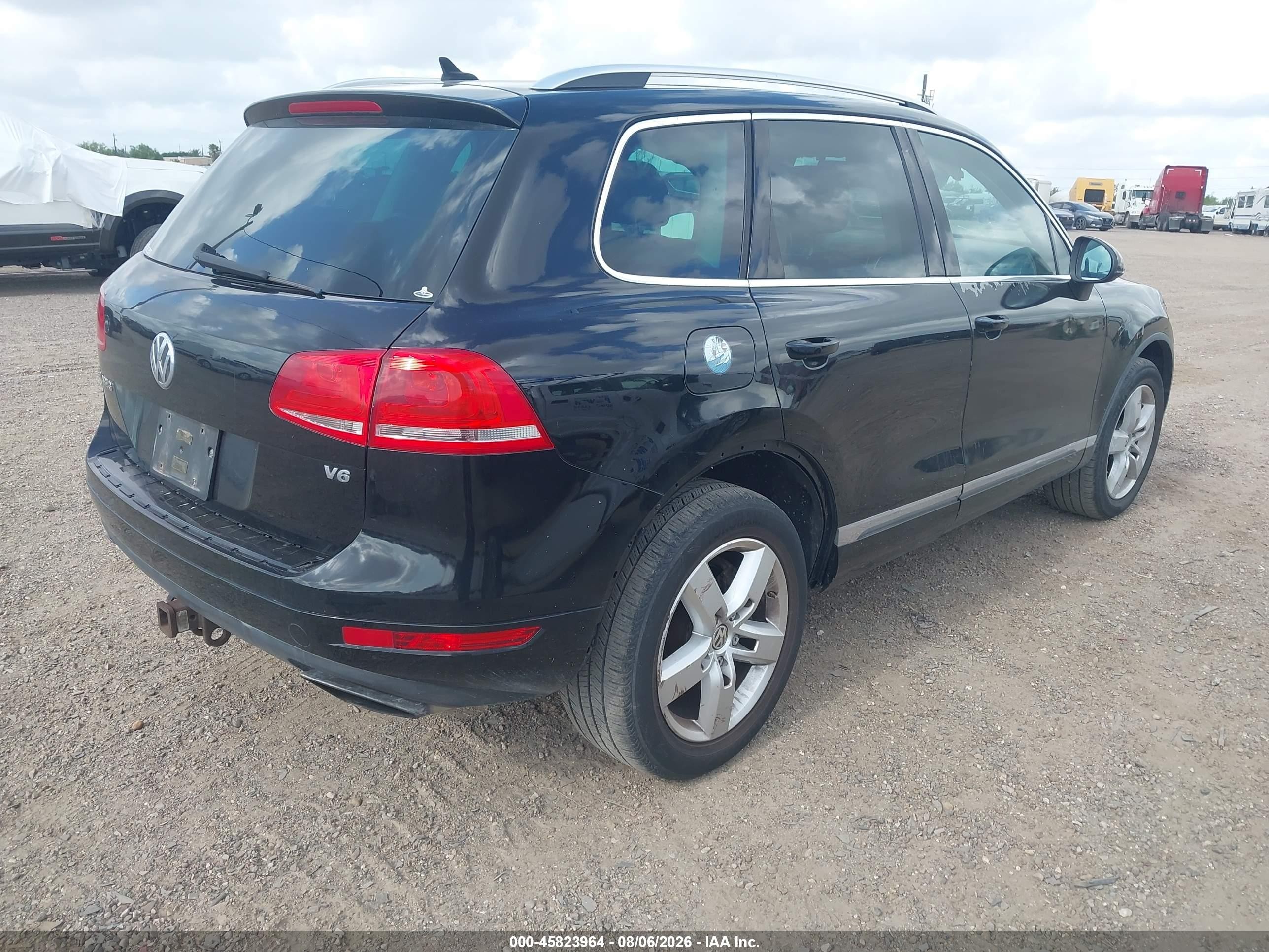 2012 Volkswagen Touareg Vr6 Lux Black vin: WVGEF9BP0CD011141