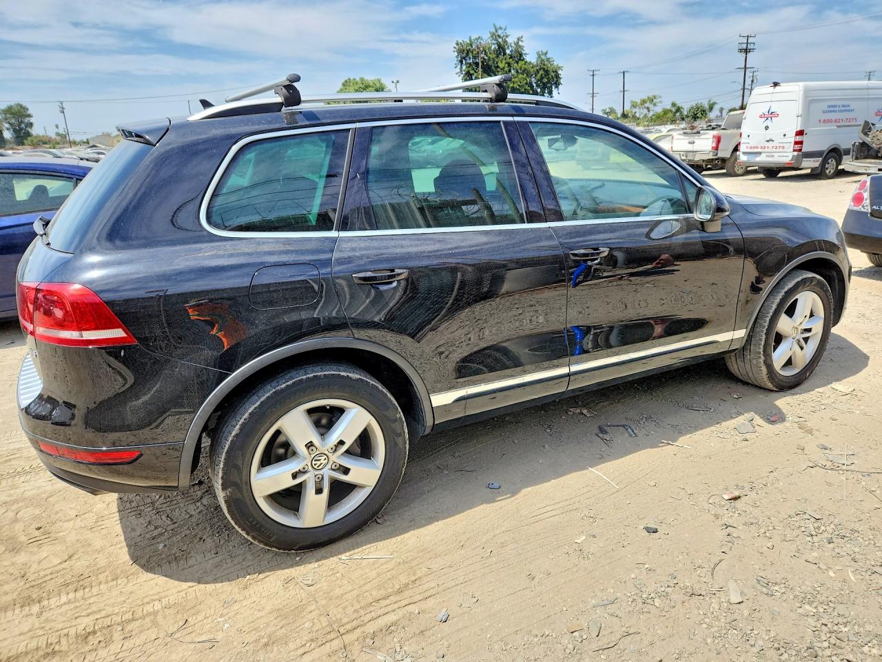 2013 Volkswagen Touareg V6 Black vin: WVGEF9BP0DD004871