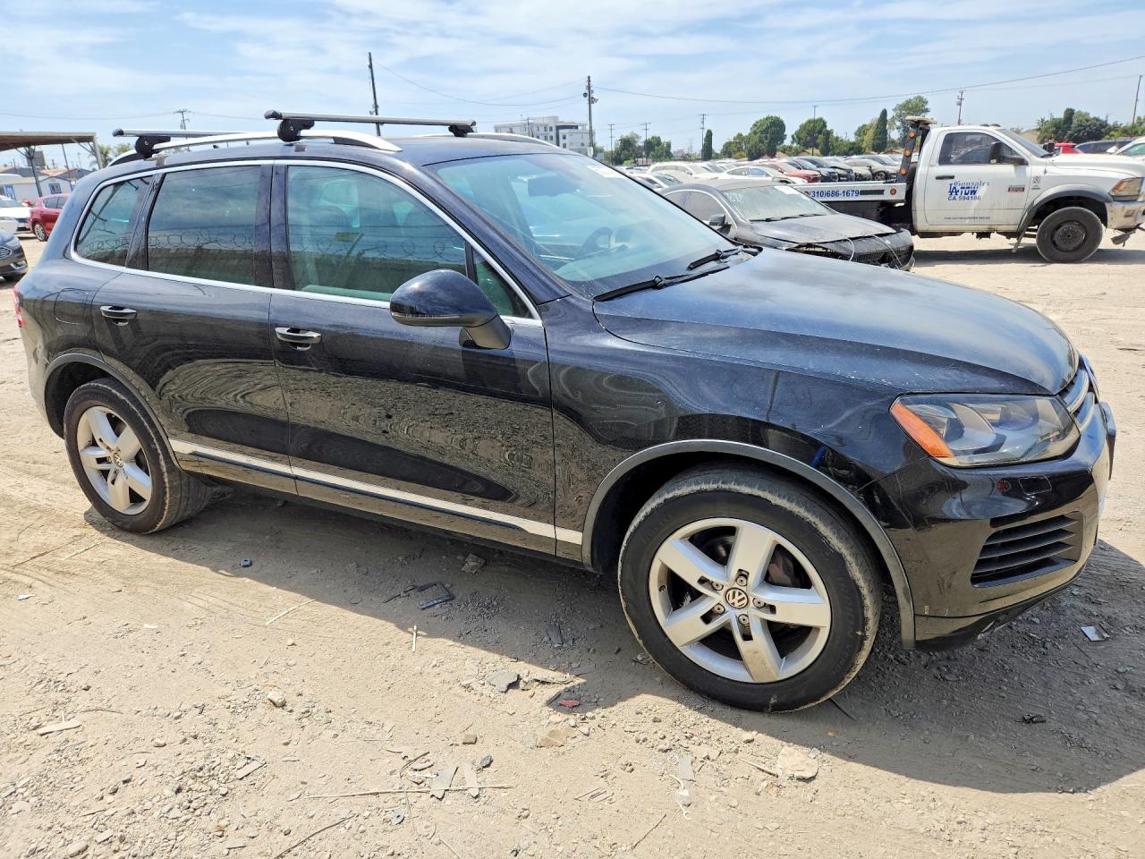 2013 Volkswagen Touareg V6 Black vin: WVGEF9BP0DD004871