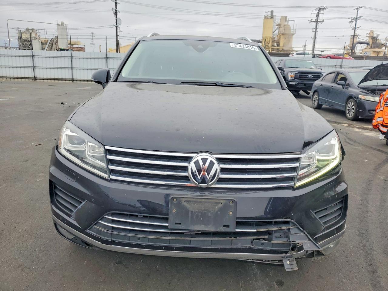 2015 Volkswagen Touareg V6 Black vin: WVGEF9BP1FD002940