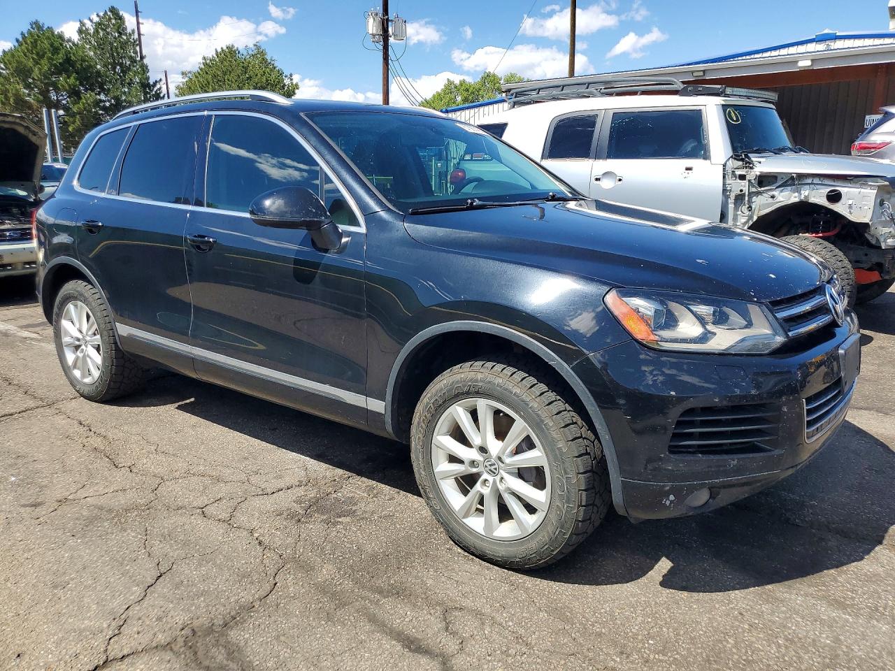 2013 Volkswagen Touareg V6 Black vin: WVGEF9BP2DD013345