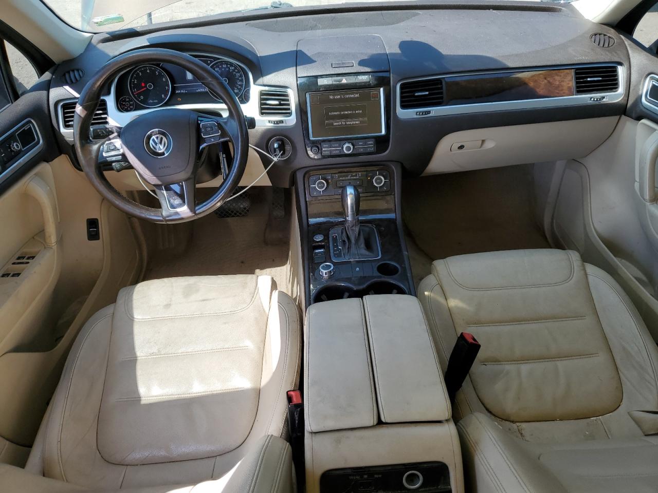 2014 Volkswagen Touareg V6 Brown vin: WVGEF9BP2ED011452