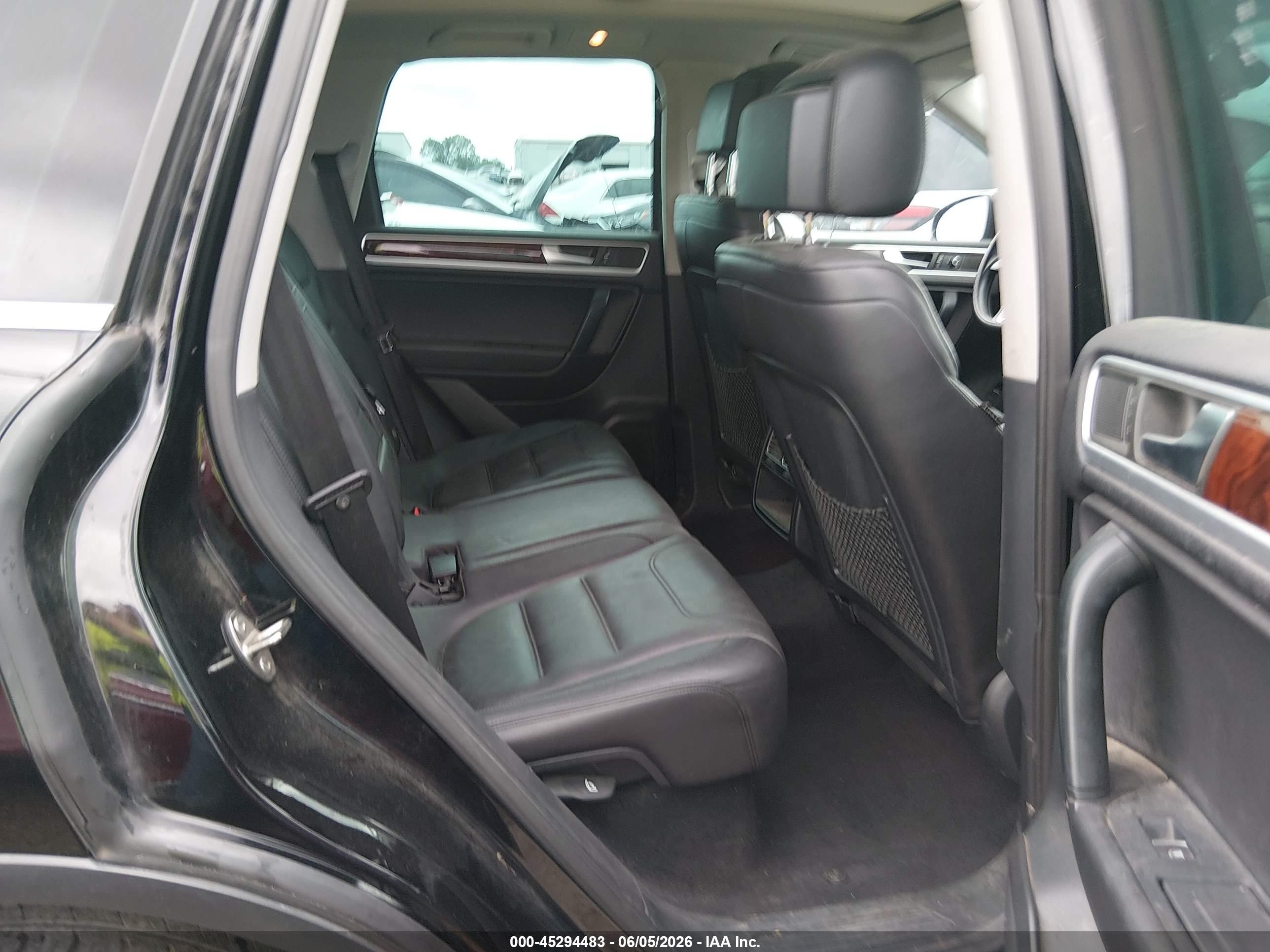 2012 Volkswagen Touareg Vr6 Lux Black vin: WVGEF9BP4CD006301