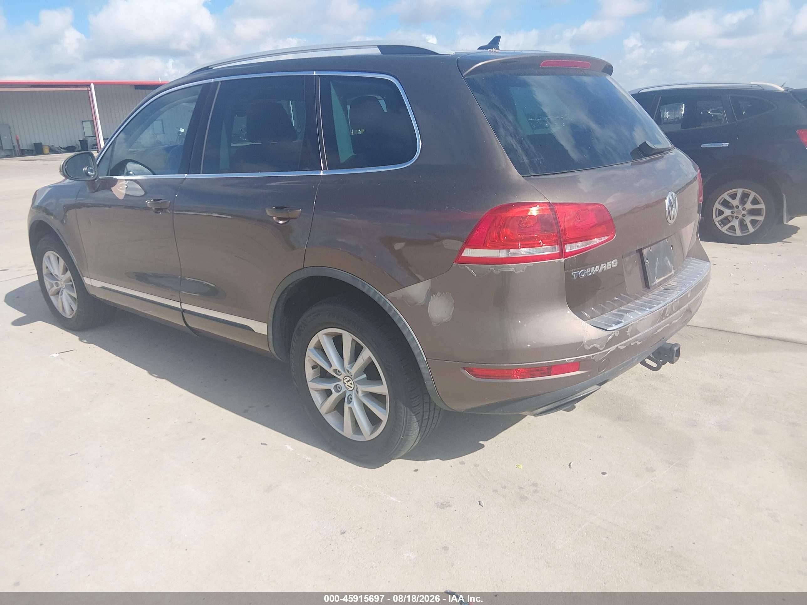 2013 Volkswagen Touareg Vr6 Sport Brown vin: WVGEF9BP4DD009586