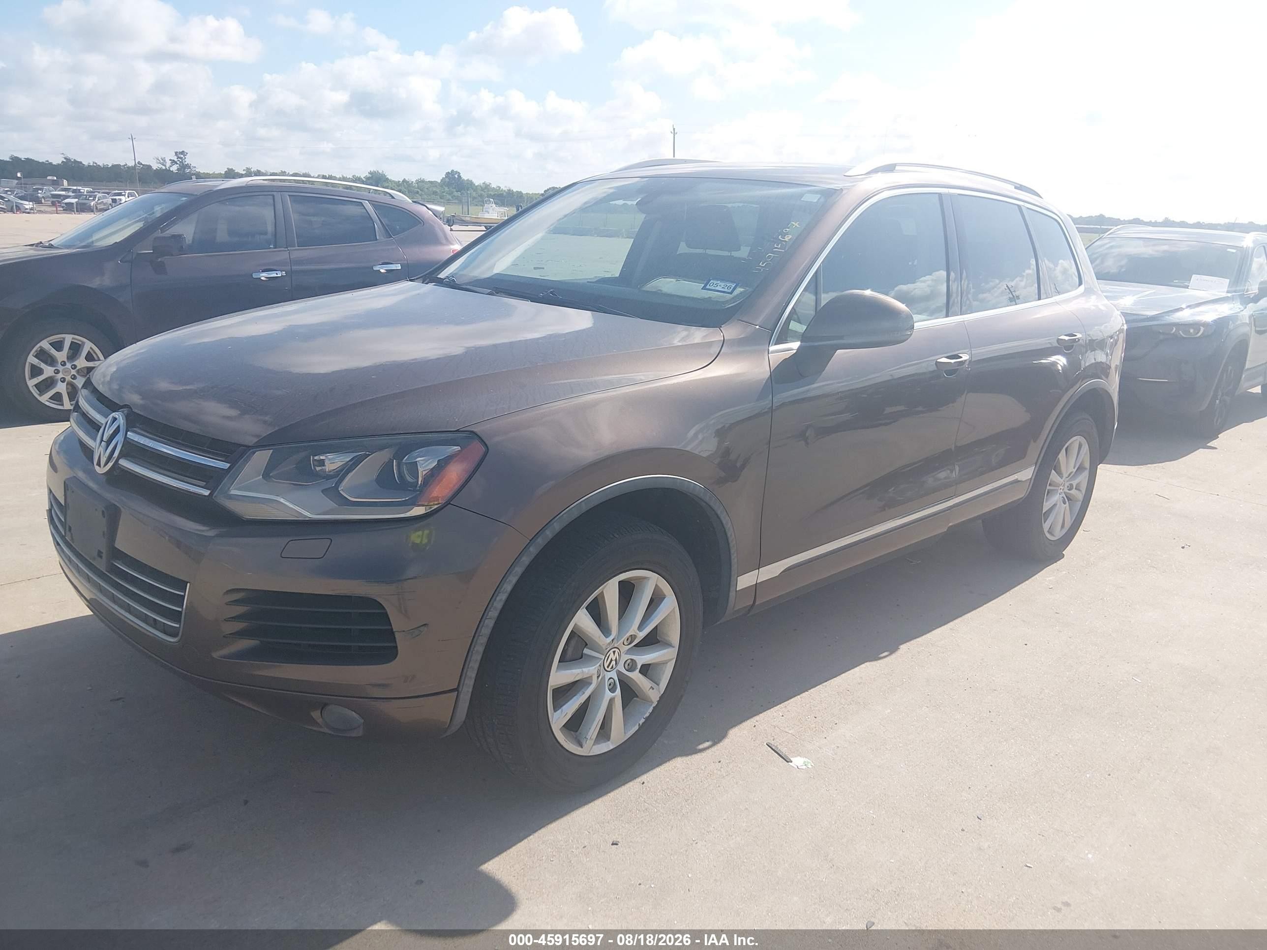2013 Volkswagen Touareg Vr6 Sport Brown vin: WVGEF9BP4DD009586