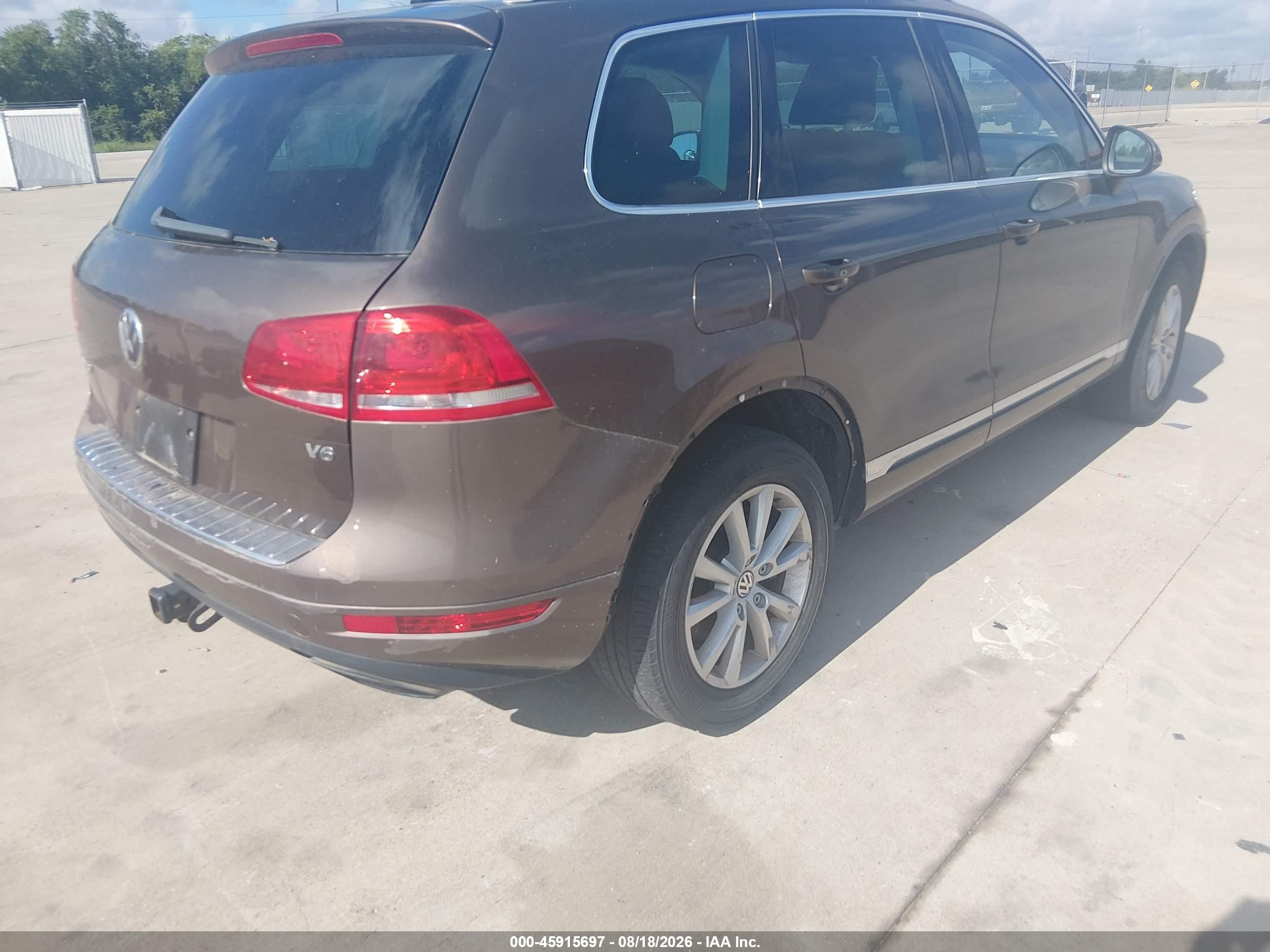 2013 Volkswagen Touareg Vr6 Sport Brown vin: WVGEF9BP4DD009586