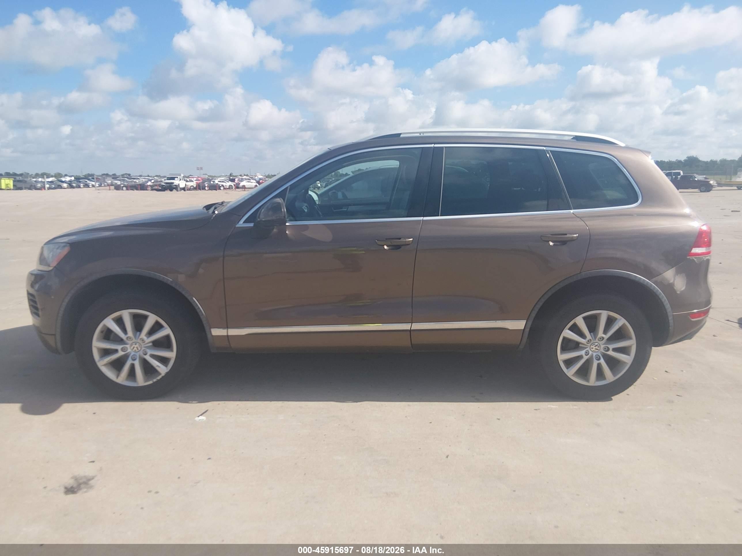 2013 Volkswagen Touareg Vr6 Sport Brown vin: WVGEF9BP4DD009586