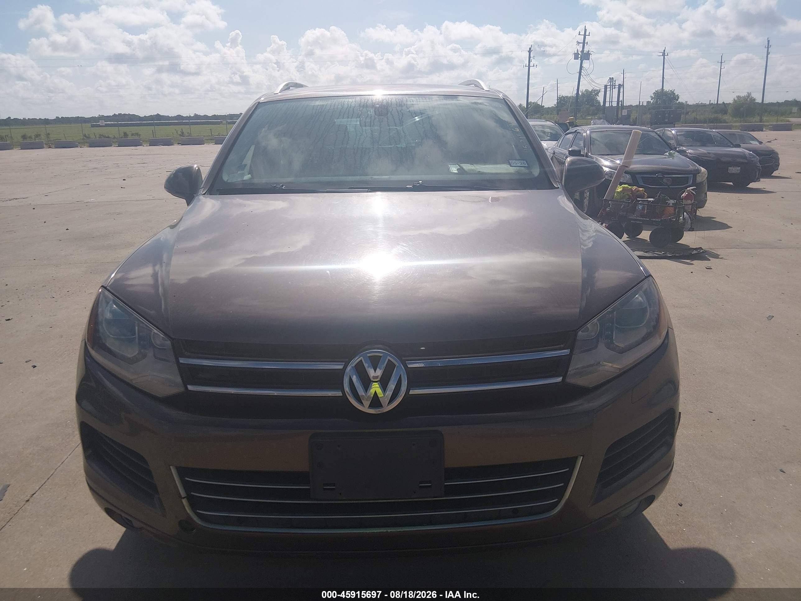 2013 Volkswagen Touareg Vr6 Sport Brown vin: WVGEF9BP4DD009586