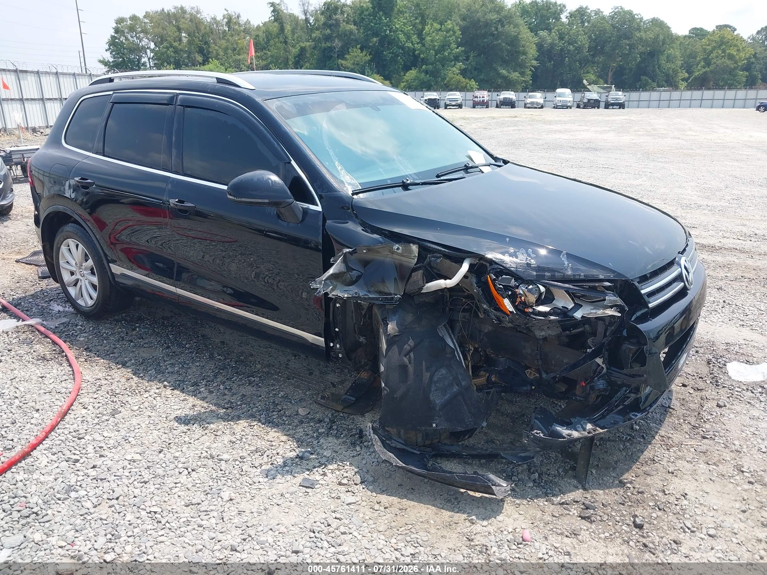 2012 Volkswagen Touareg Vr6 Sport Black vin: WVGEF9BP5CD010969