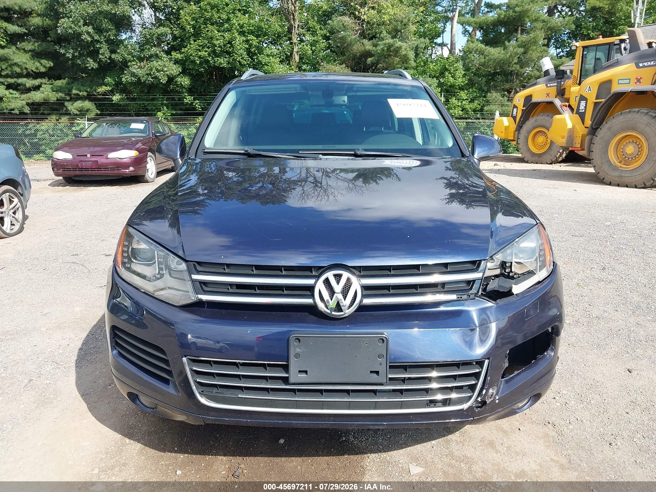 2013 Volkswagen Touareg Vr6 Sport Blue vin: WVGEF9BP5DD008222