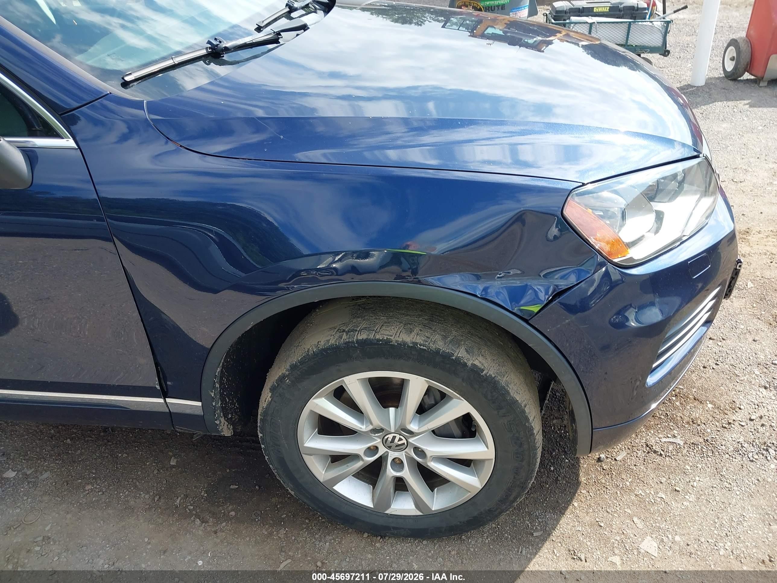 2013 Volkswagen Touareg Vr6 Sport Blue vin: WVGEF9BP5DD008222