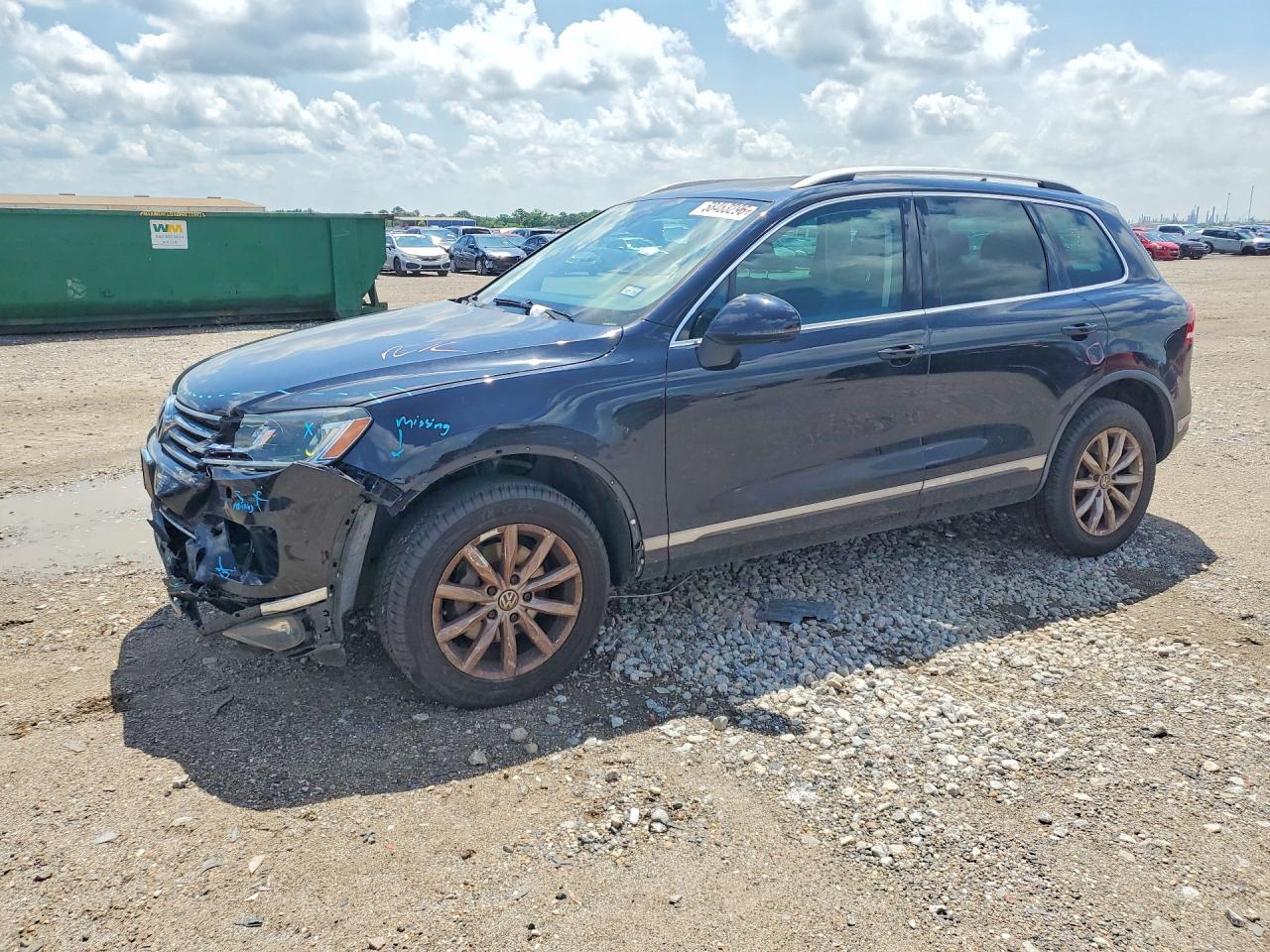 2015 Volkswagen Touareg V6 Black vin: WVGEF9BP5FD004660