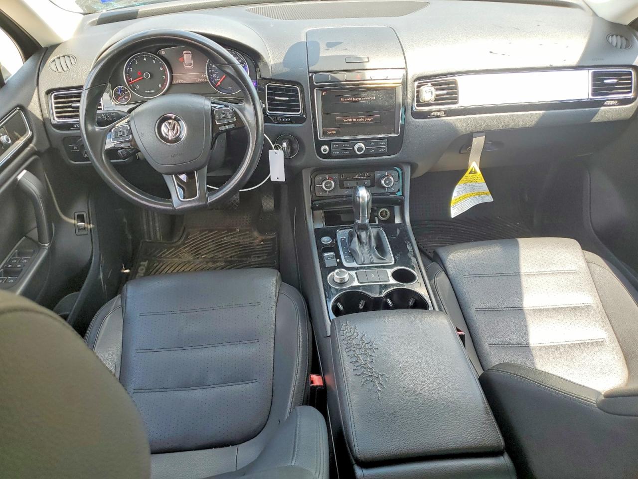 2015 Volkswagen Touareg V6 Black vin: WVGEF9BP5FD004660