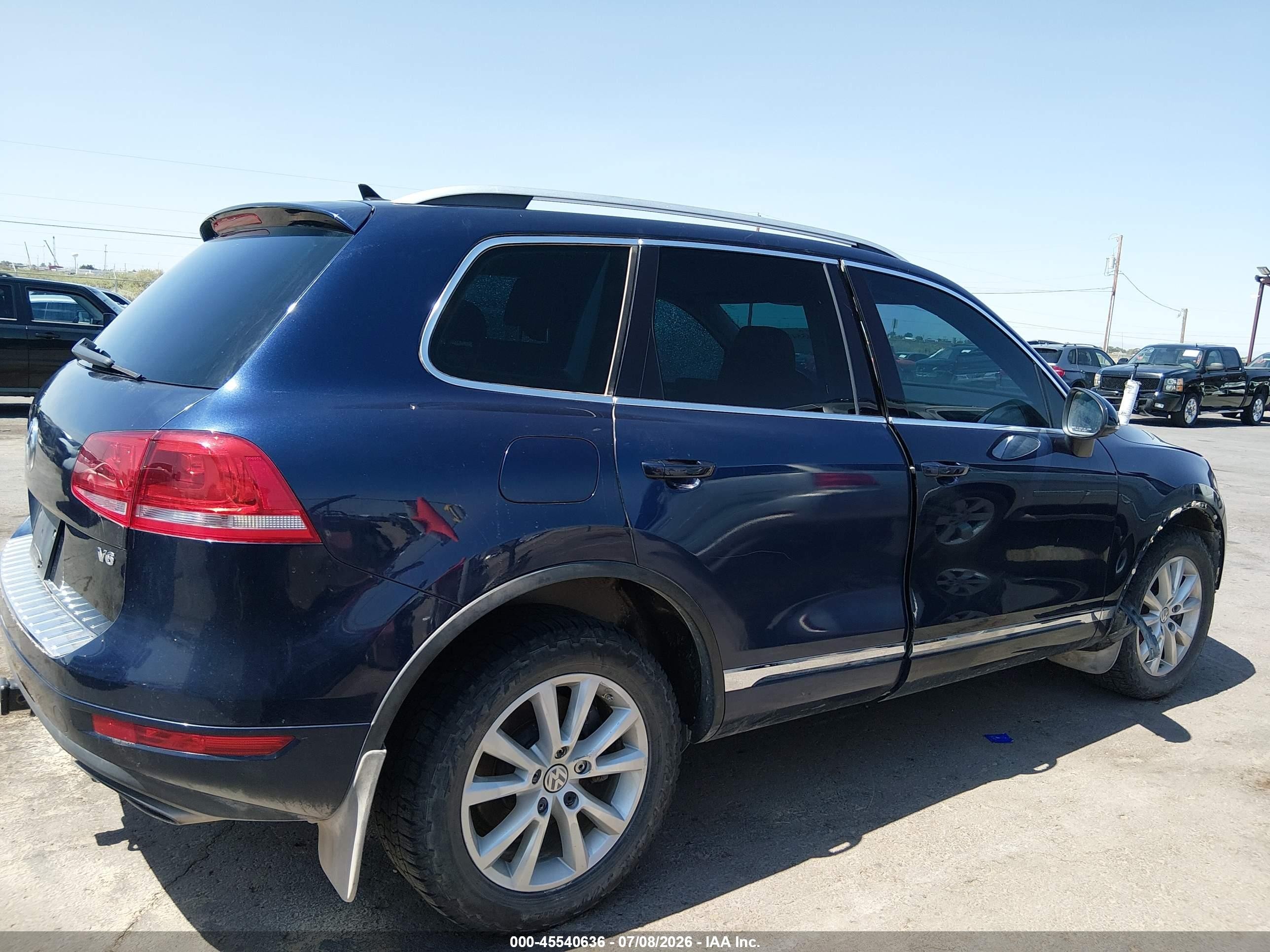 2013 Volkswagen Touareg Vr6 Sport Blue vin: WVGEF9BP6DD009055
