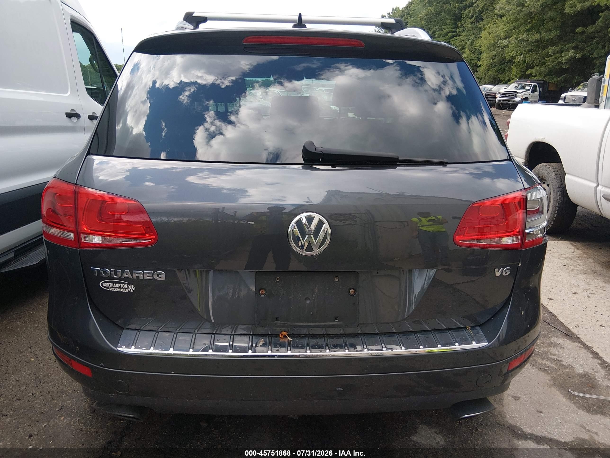 2014 Volkswagen Touareg 3.6l Sport Синий vin: WVGEF9BP6ED007775