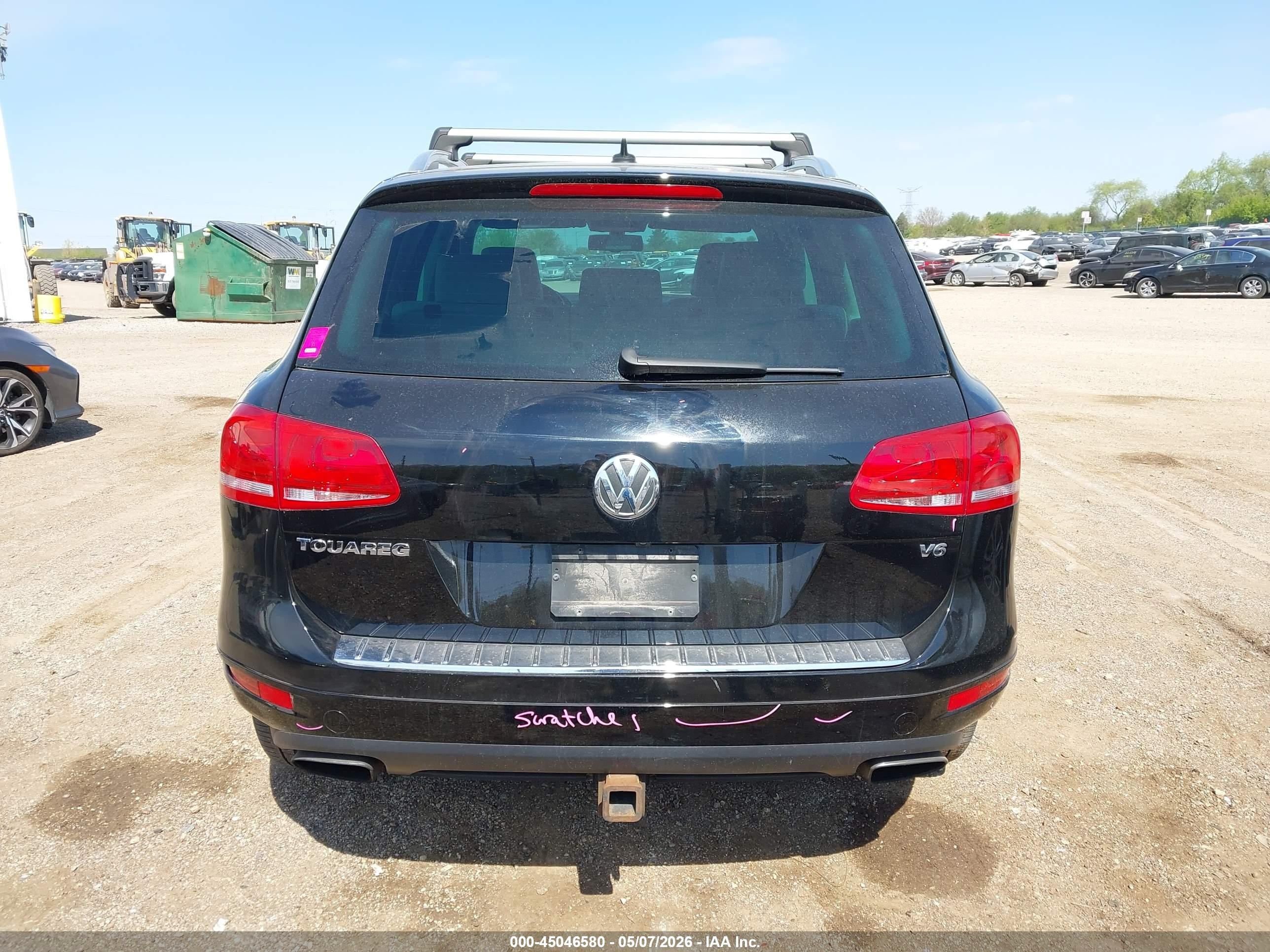2014 Volkswagen Touareg 3.6l Sport Черный vin: WVGEF9BP6ED015455