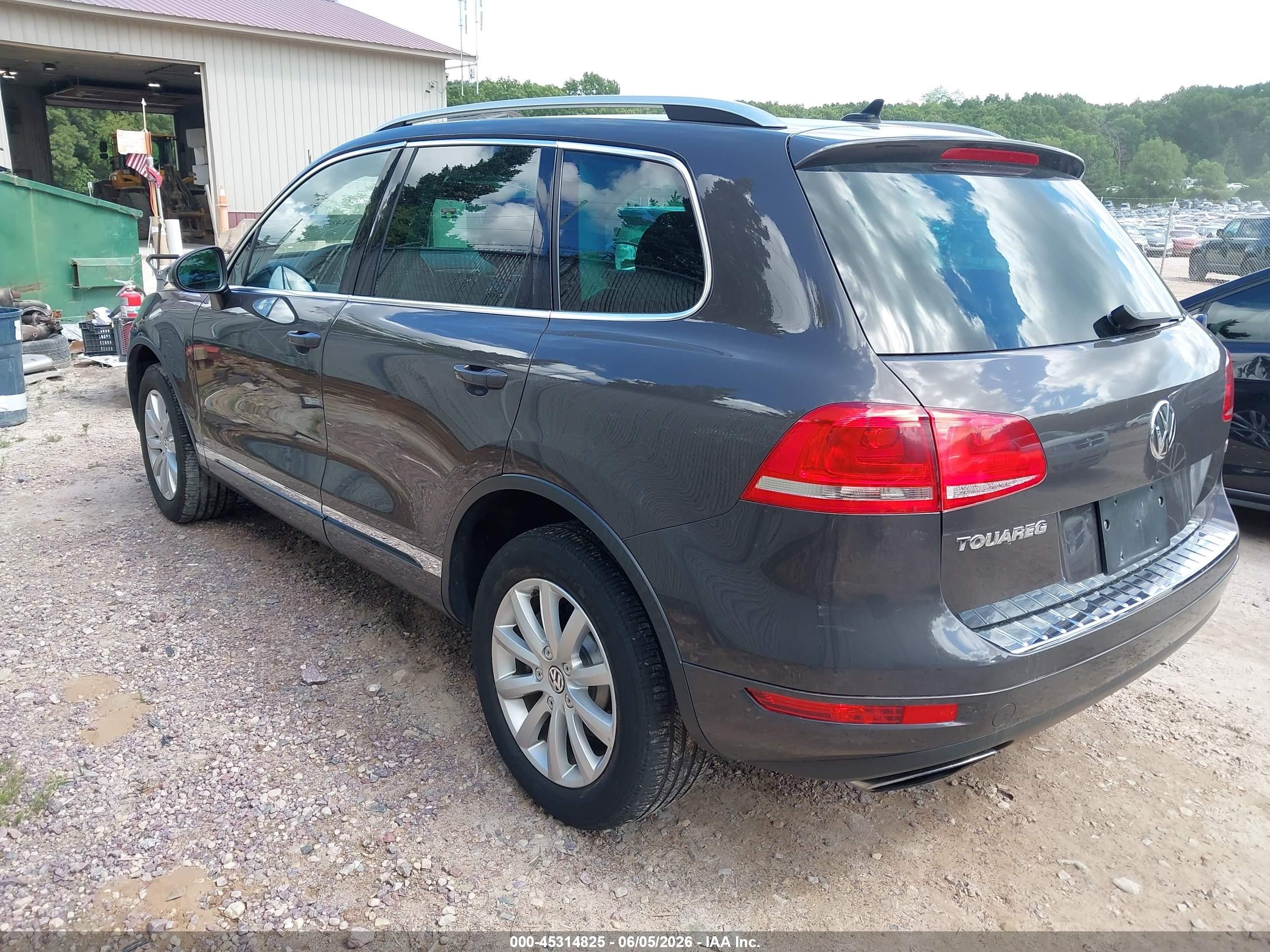 2012 Volkswagen Touareg Vr6 Sport Gray vin: WVGEF9BP9CD006228