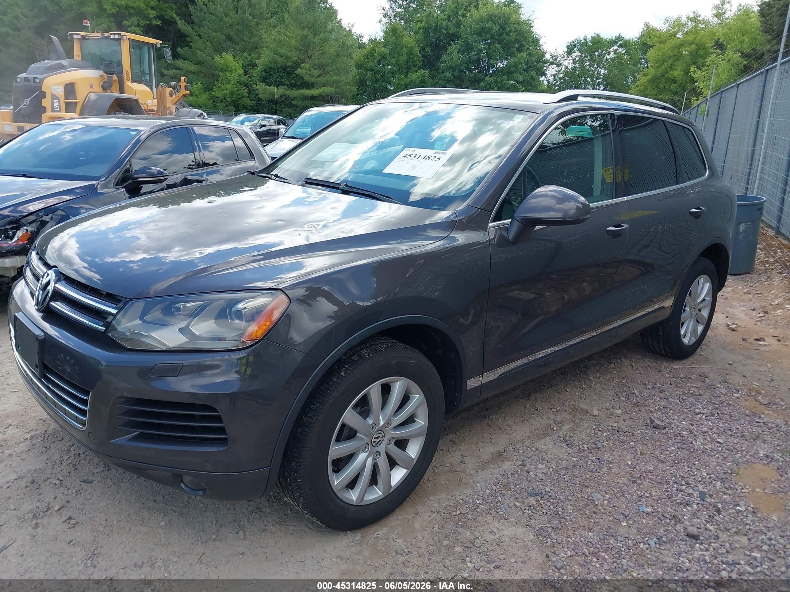 2012 Volkswagen Touareg Vr6 Sport Gray vin: WVGEF9BP9CD006228