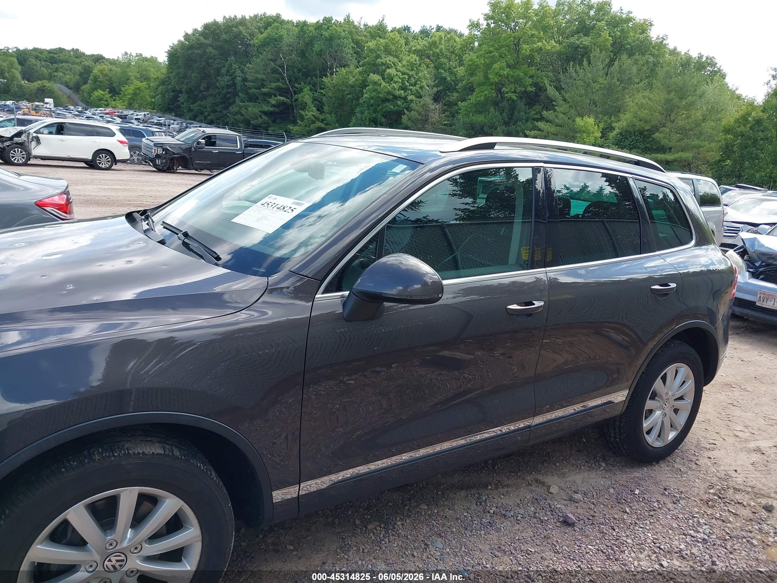 2012 Volkswagen Touareg Vr6 Sport Gray vin: WVGEF9BP9CD006228
