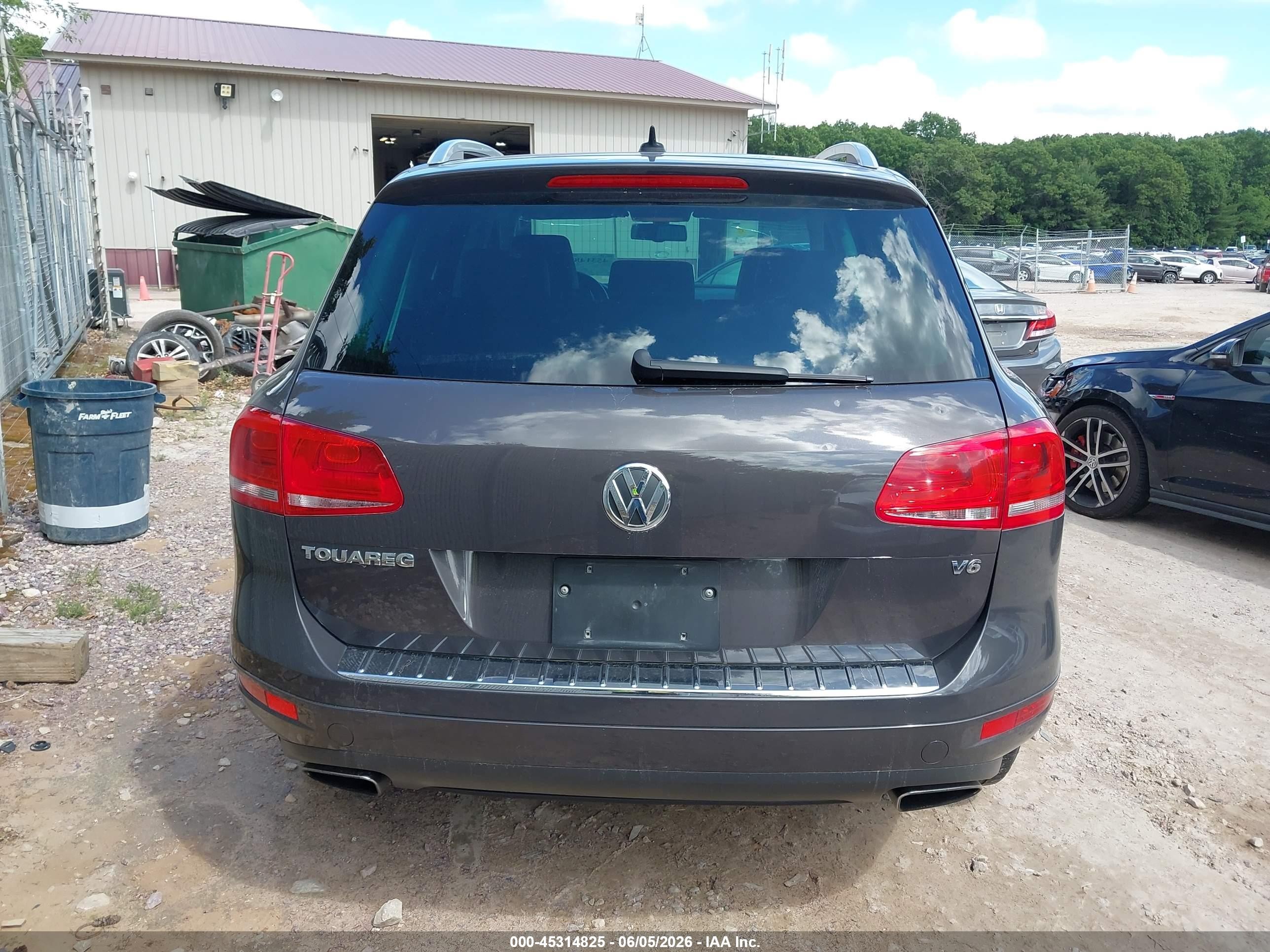2012 Volkswagen Touareg Vr6 Sport Gray vin: WVGEF9BP9CD006228