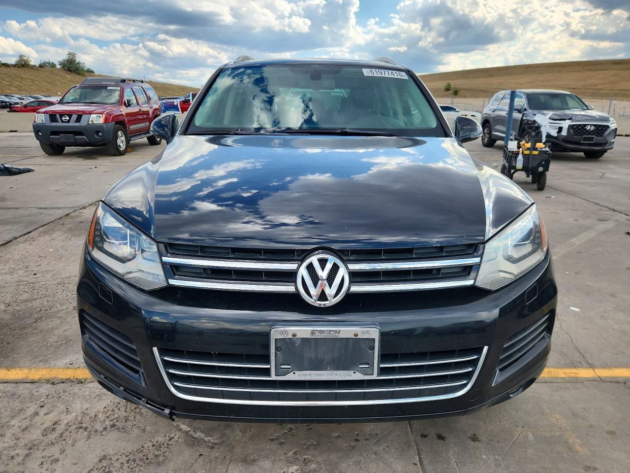 2013 Volkswagen Touareg V6 Black vin: WVGEF9BP9DD011687