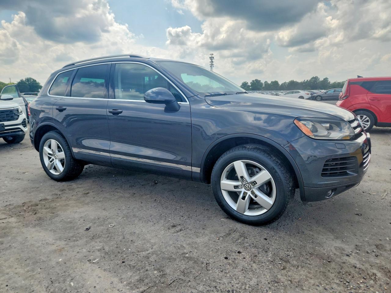 2012 Volkswagen Touareg V6 Gray vin: WVGEF9BPXCD009980