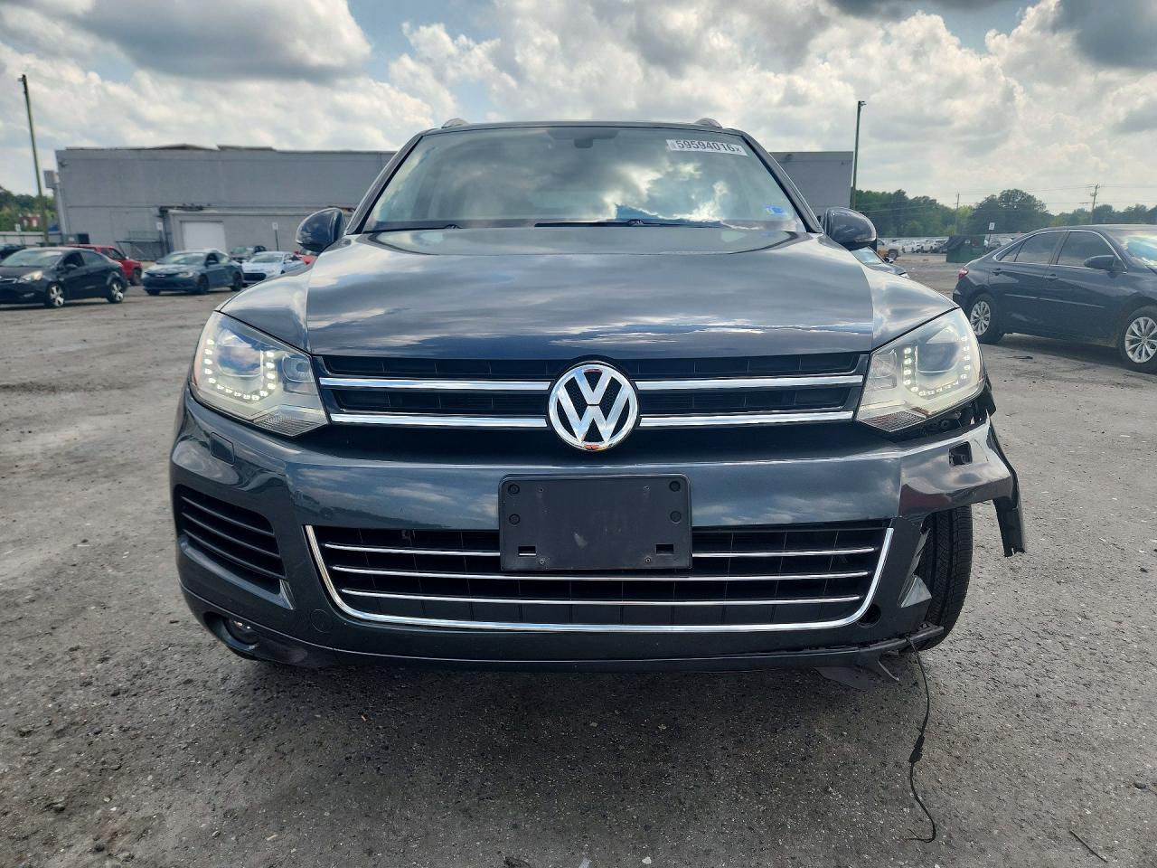 2012 Volkswagen Touareg V6 Gray vin: WVGEF9BPXCD009980