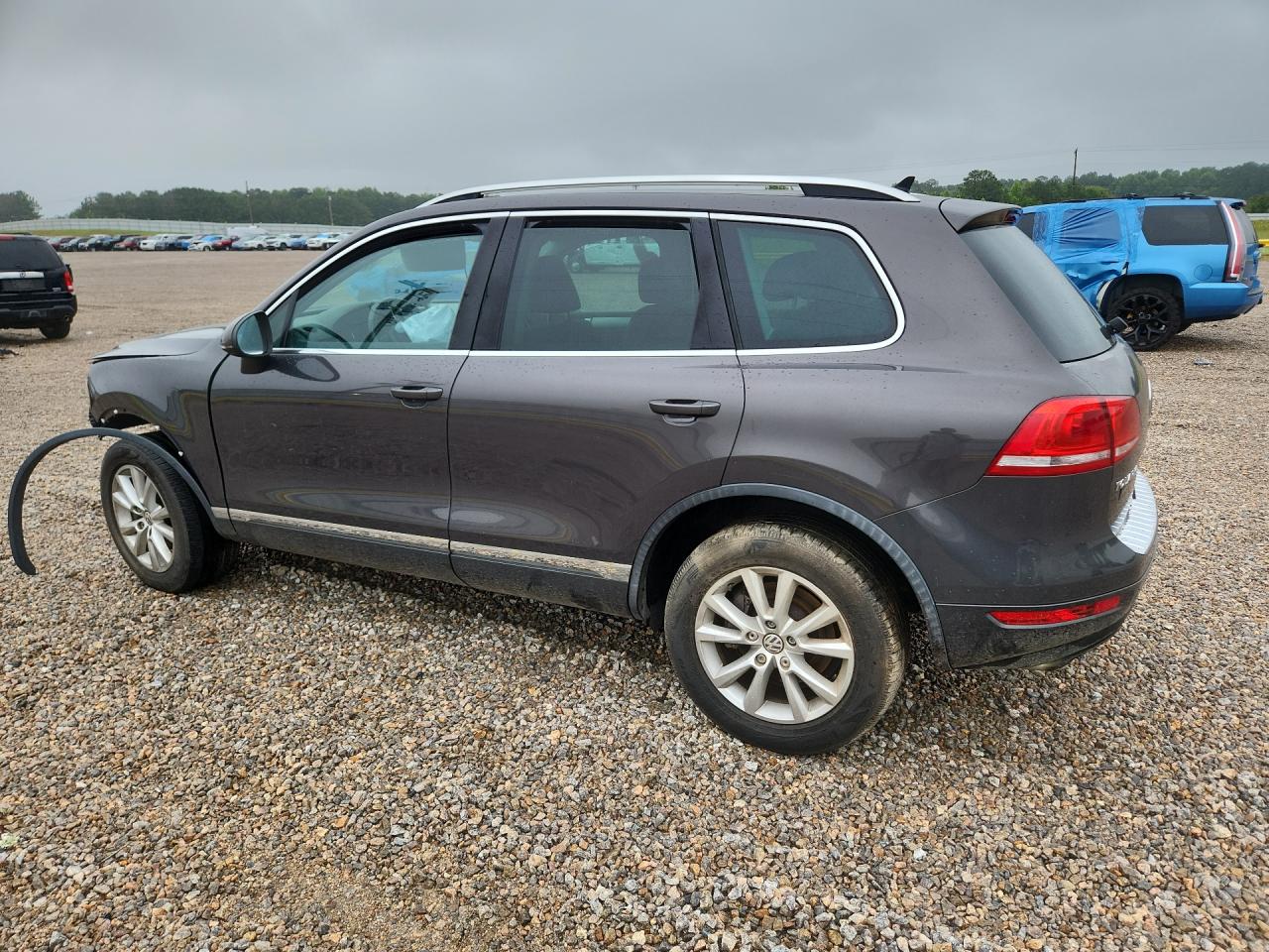 2013 Volkswagen Touareg V6 Gray vin: WVGEF9BPXDD001640