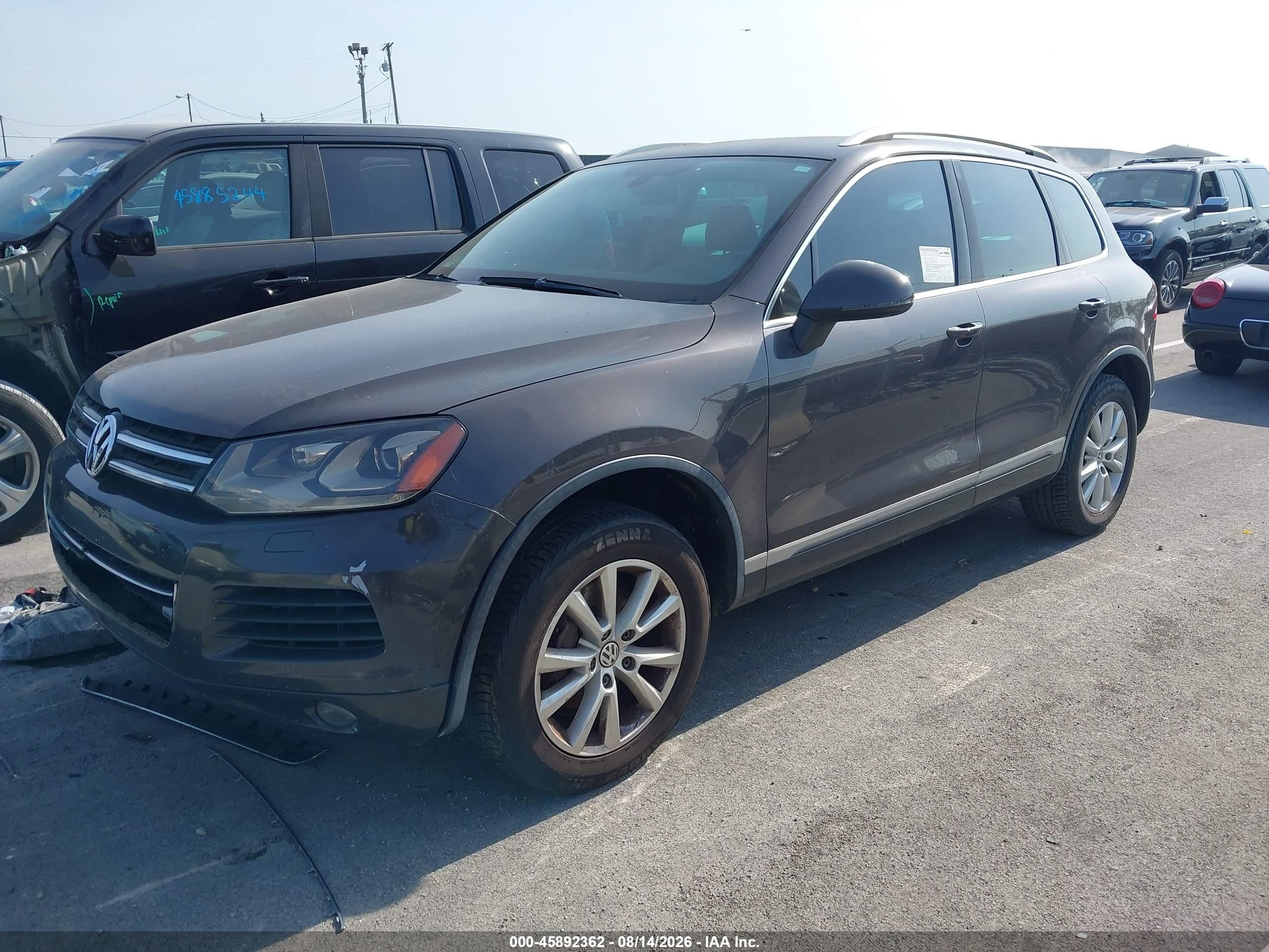 2013 Volkswagen Touareg Vr6 Sport Gray vin: WVGEF9BPXDD006286