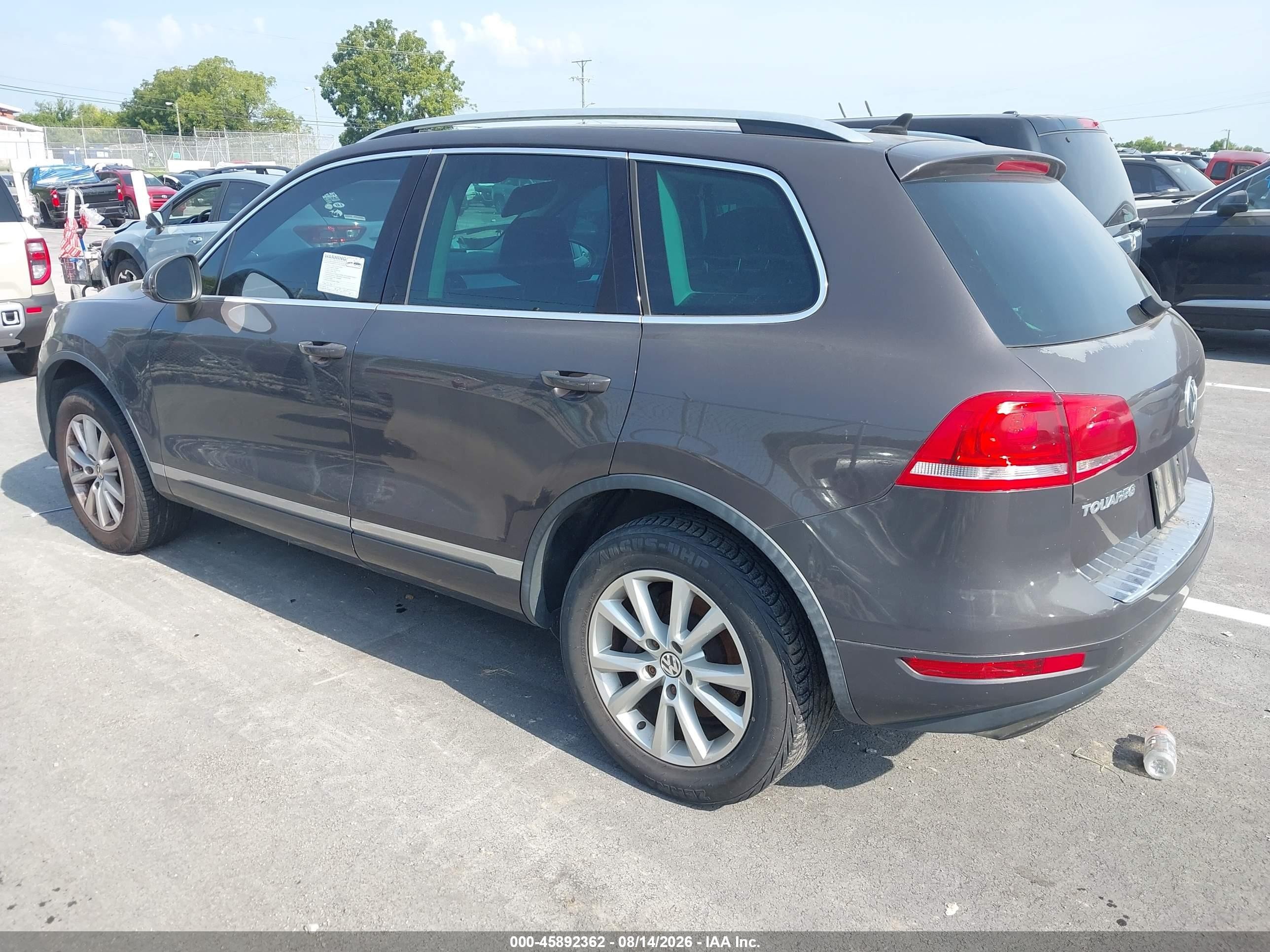 2013 Volkswagen Touareg Vr6 Sport Gray vin: WVGEF9BPXDD006286