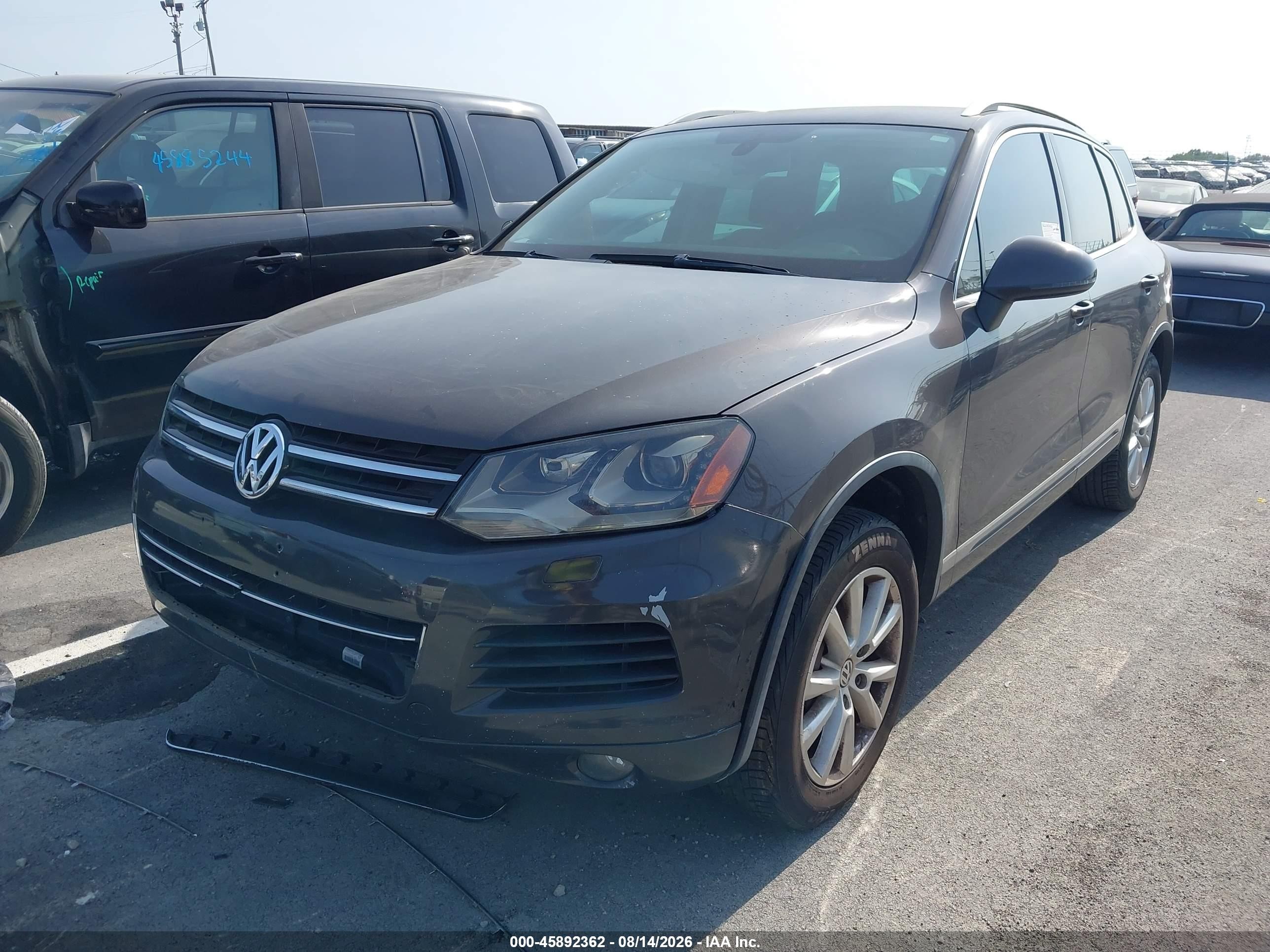2013 Volkswagen Touareg Vr6 Sport Gray vin: WVGEF9BPXDD006286
