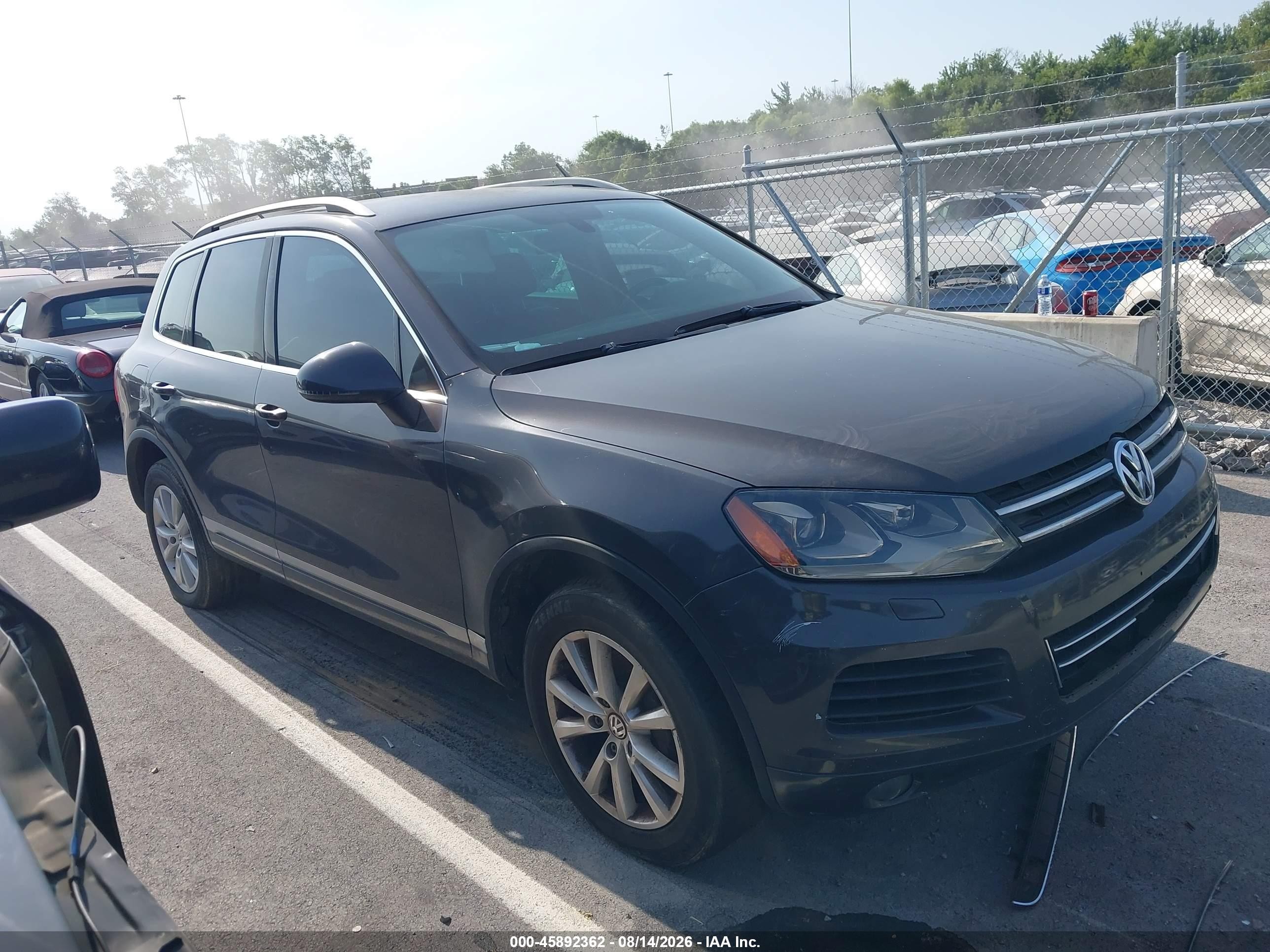 2013 Volkswagen Touareg Vr6 Sport Gray vin: WVGEF9BPXDD006286