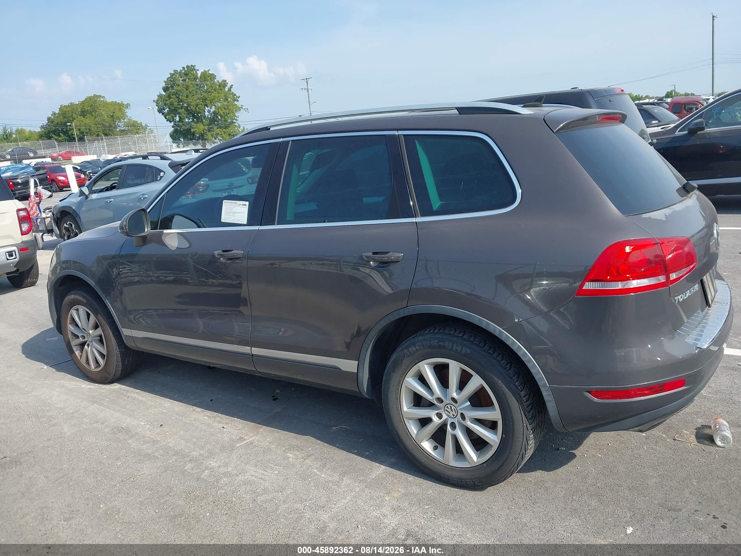 2013 Volkswagen Touareg Vr6 Sport Gray vin: WVGEF9BPXDD006286