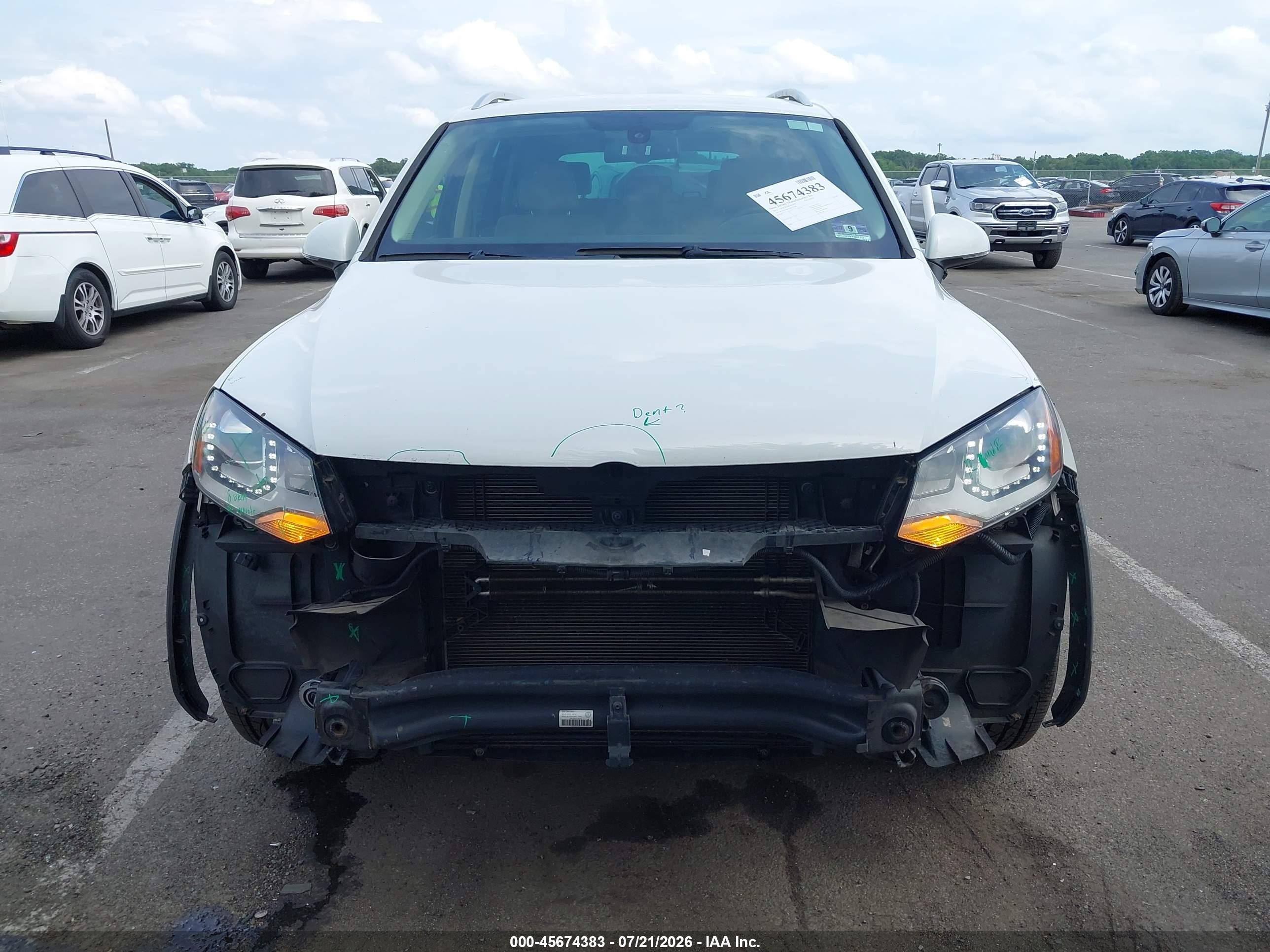 2013 Volkswagen Touareg Vr6 Sport White vin: WVGEF9BPXDD013206