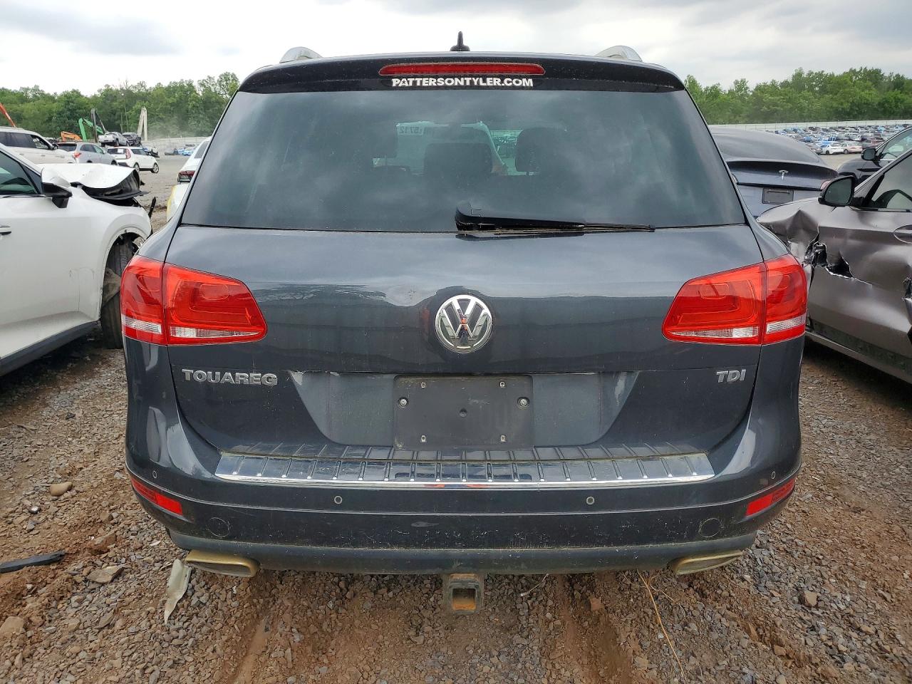 2012 Volkswagen Touareg V6 Tdi Gray vin: WVGEK9BP0CD006727