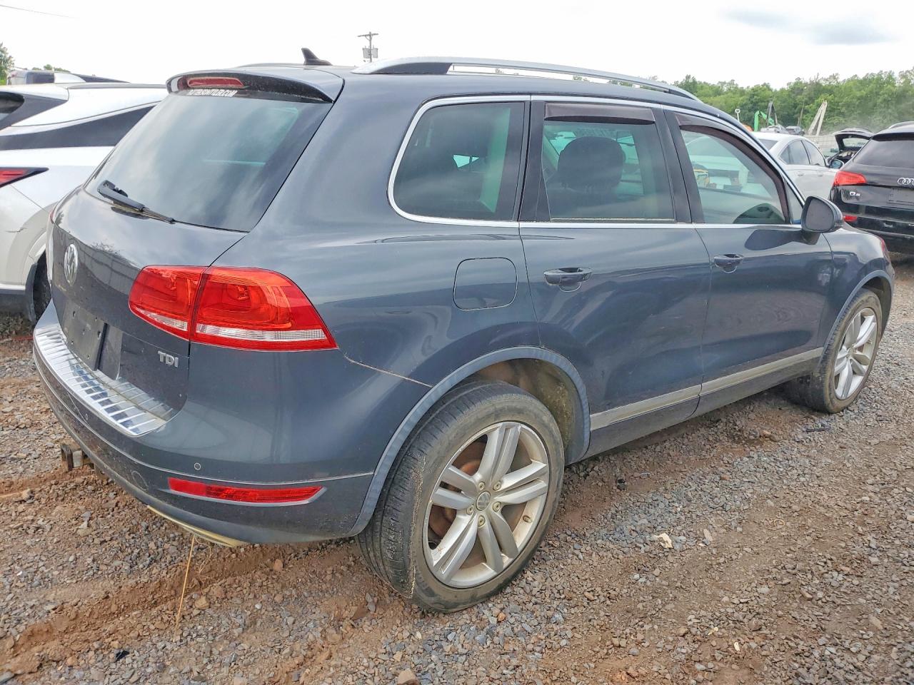 2012 Volkswagen Touareg V6 Tdi Gray vin: WVGEK9BP0CD006727