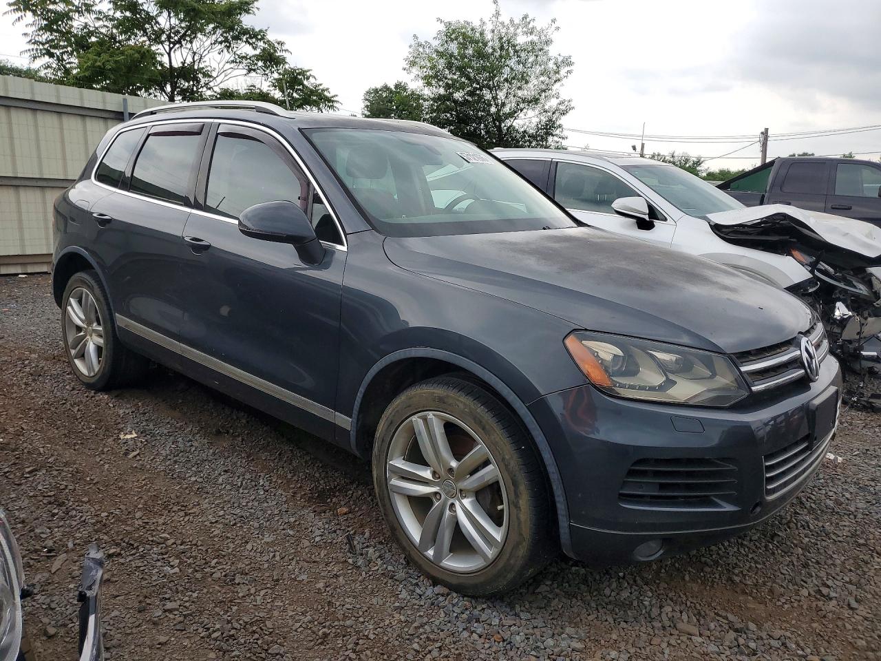 2012 Volkswagen Touareg V6 Tdi Gray vin: WVGEK9BP0CD006727