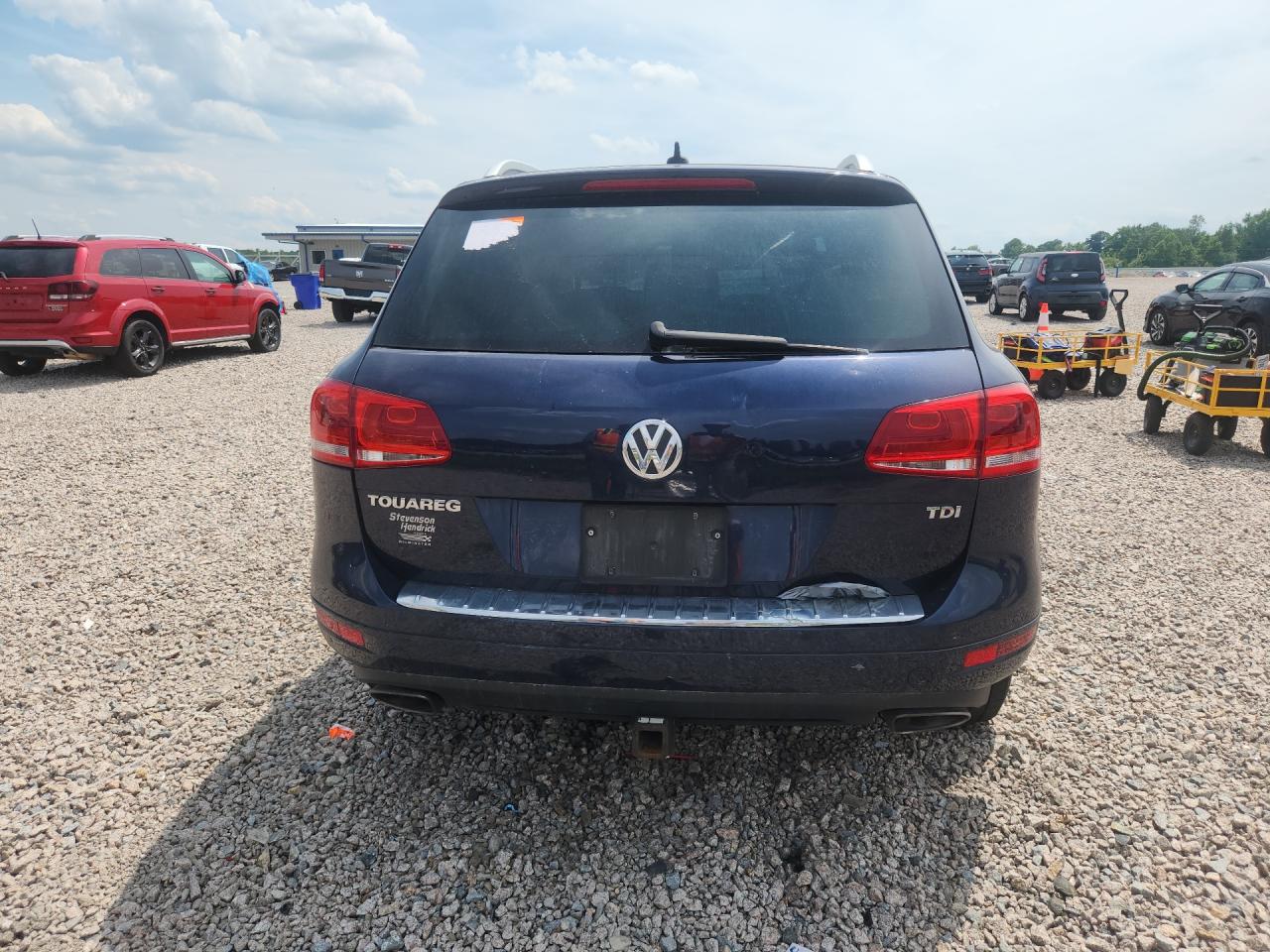 2012 Volkswagen Touareg V6 Tdi Blue vin: WVGEK9BP3CD006821
