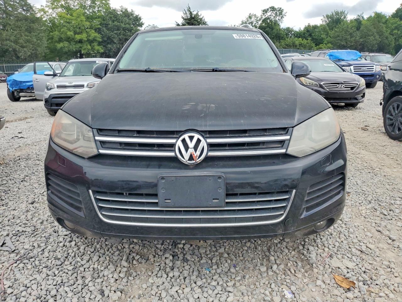 2012 Volkswagen Touareg V6 Tdi Black vin: WVGEK9BP3CD006883