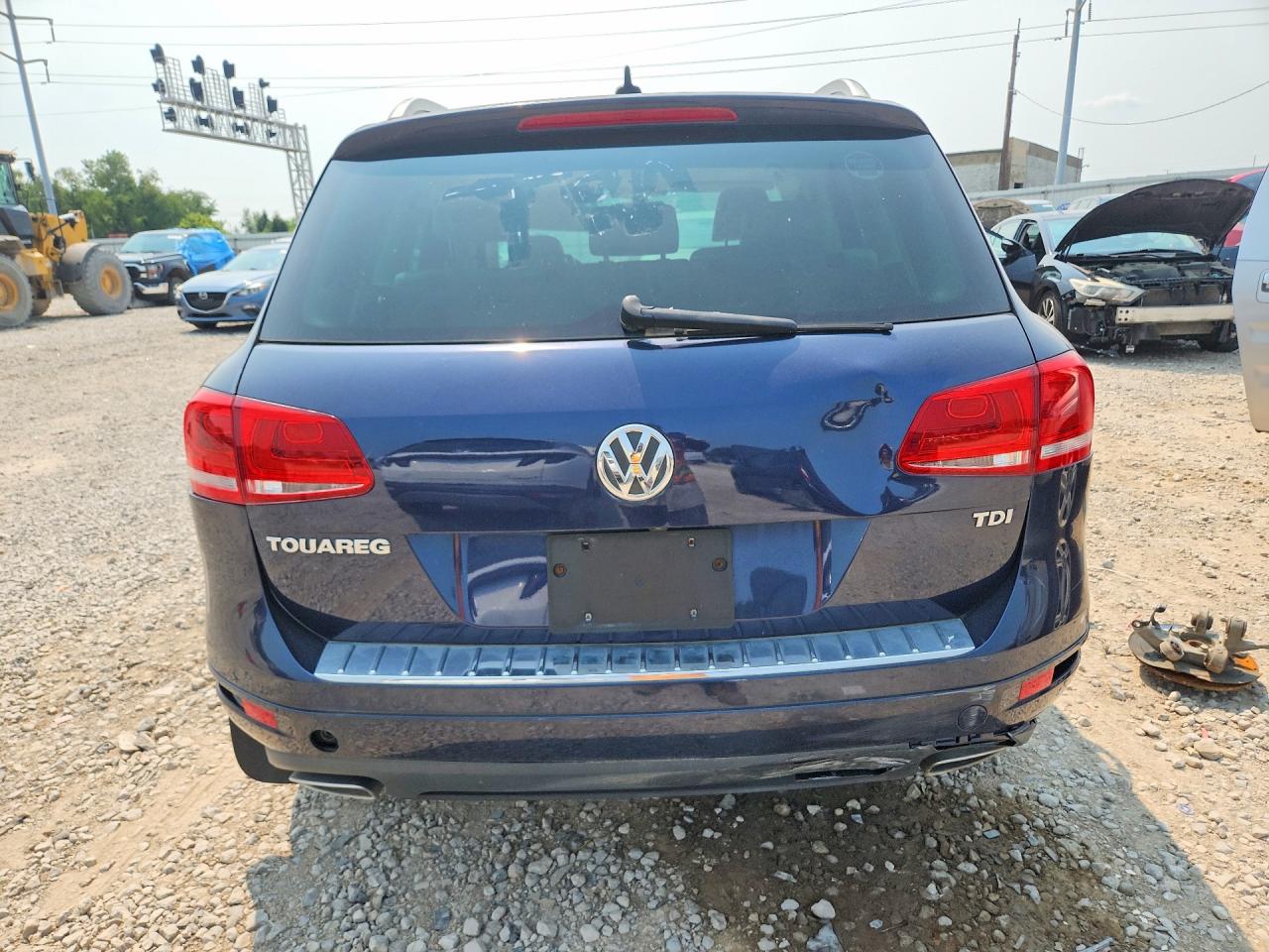 2012 Volkswagen Touareg V6 Tdi Blue vin: WVGEK9BP4CD009615