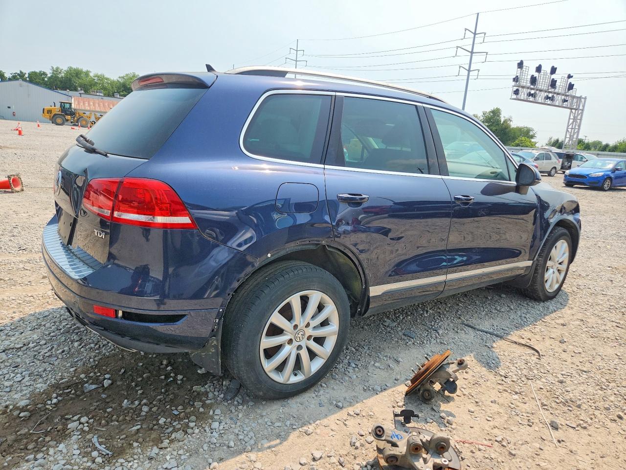 2012 Volkswagen Touareg V6 Tdi Blue vin: WVGEK9BP4CD009615