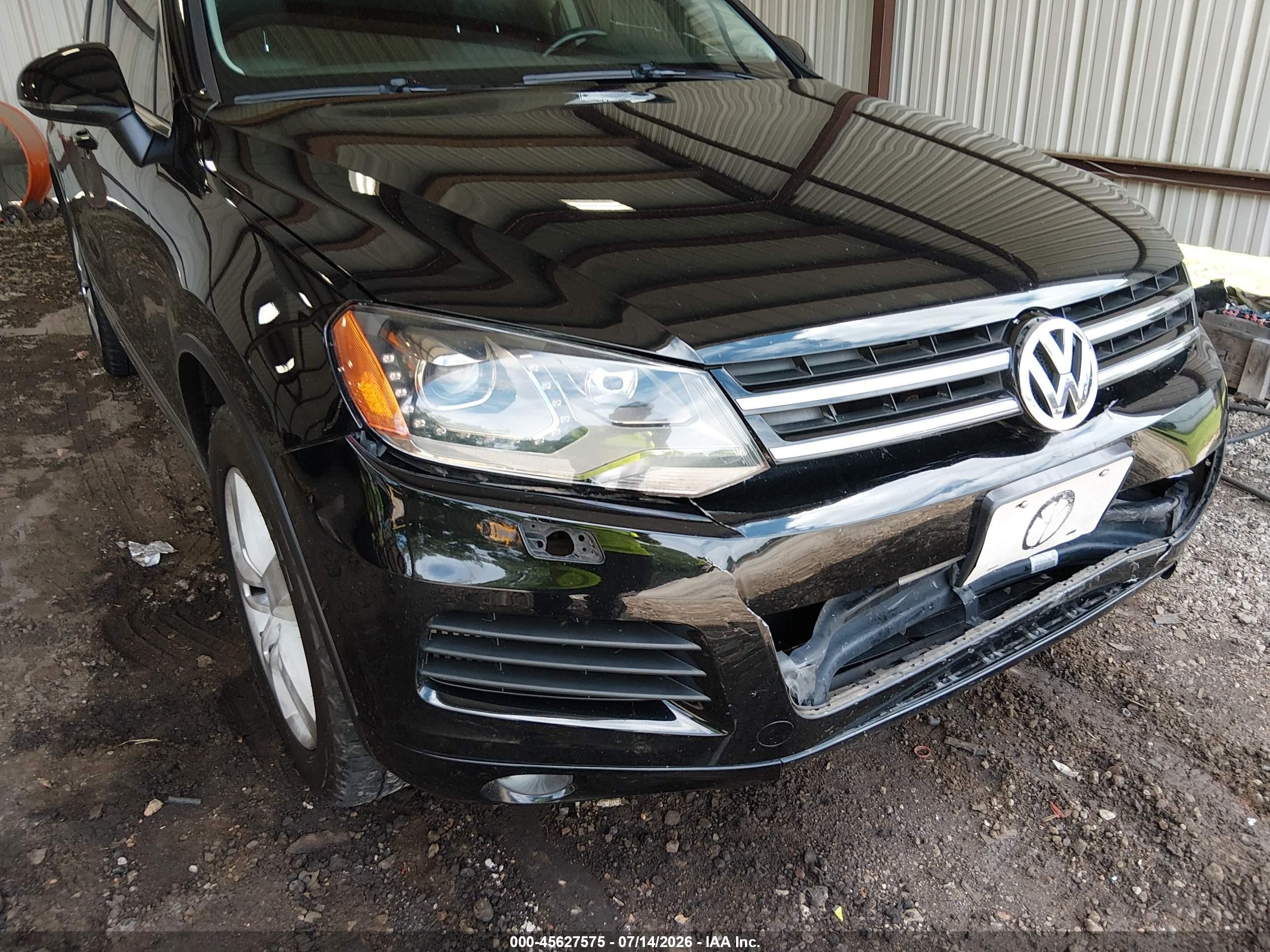 2012 Volkswagen Touareg Tdi Lux Black vin: WVGEK9BP4CD012126